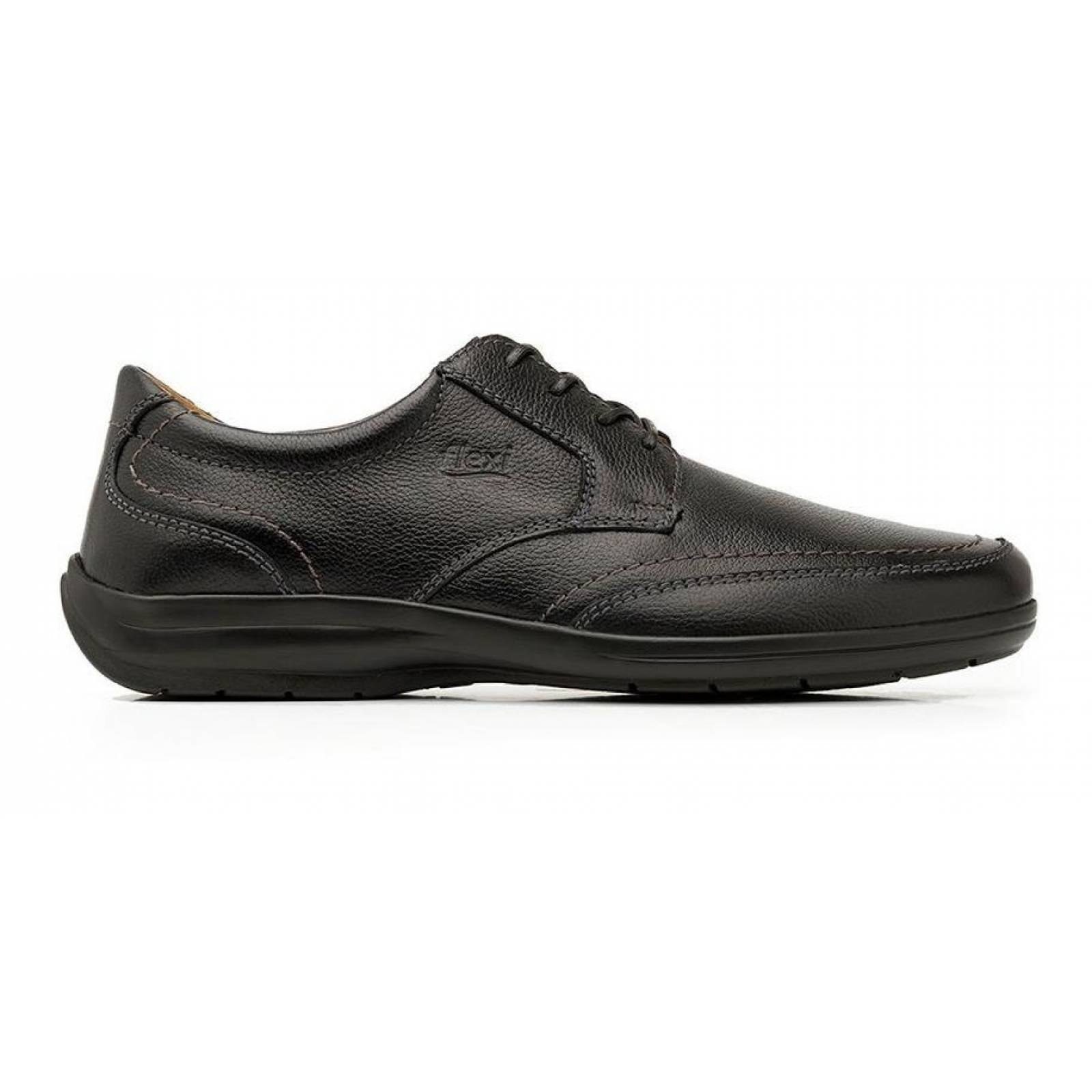 Zapatos Para Hombre Flexi Casuales Piel Negro Confort 