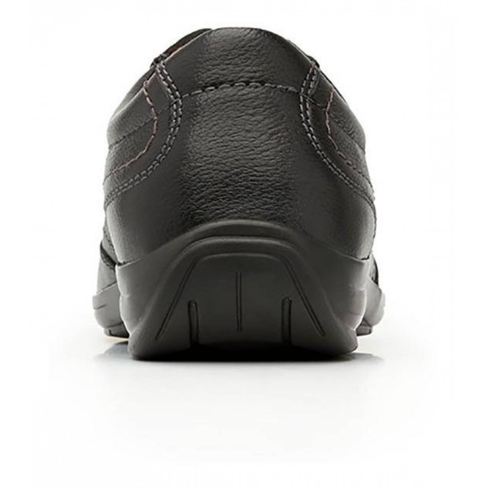 Zapatos Para Hombre Flexi Casuales Piel Negro Confort 
