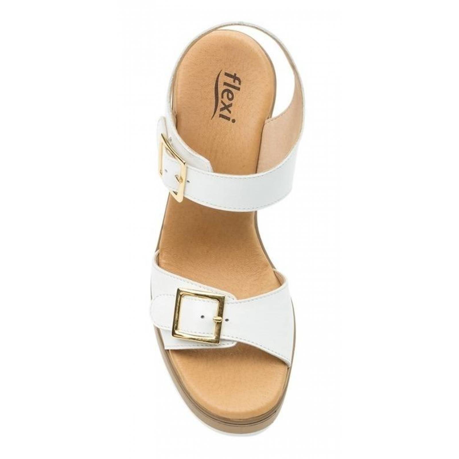 Calzado Dama Mujer Flexi Casual Zapatilla Piel Blanco Comodo 