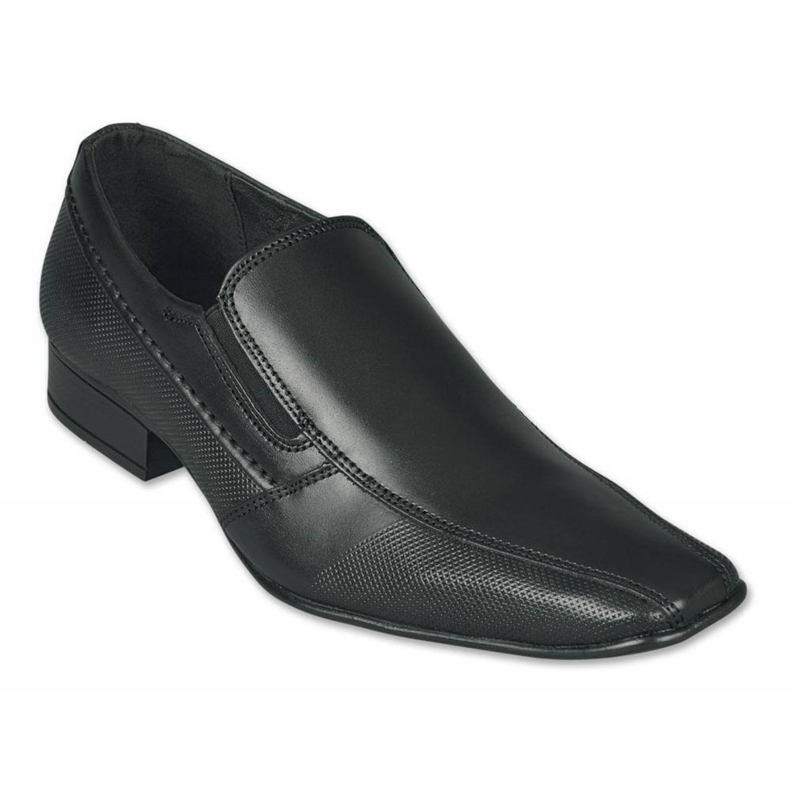 Calzado Juvenil Niño Zapato Escolar Tipo Piel Negro Cómodo 