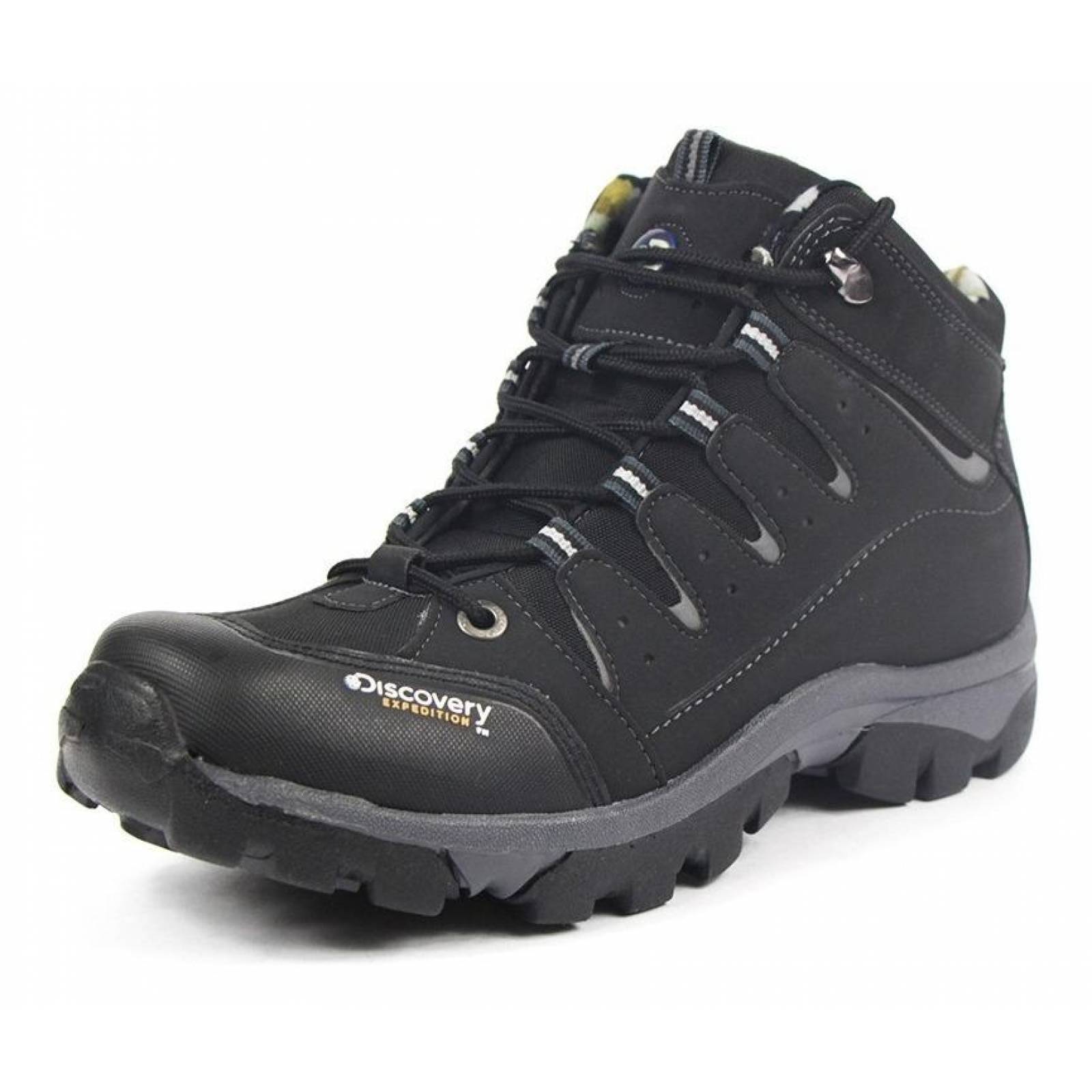 Botas Hombre Caballero Camping Discovery Negro Cómodas 