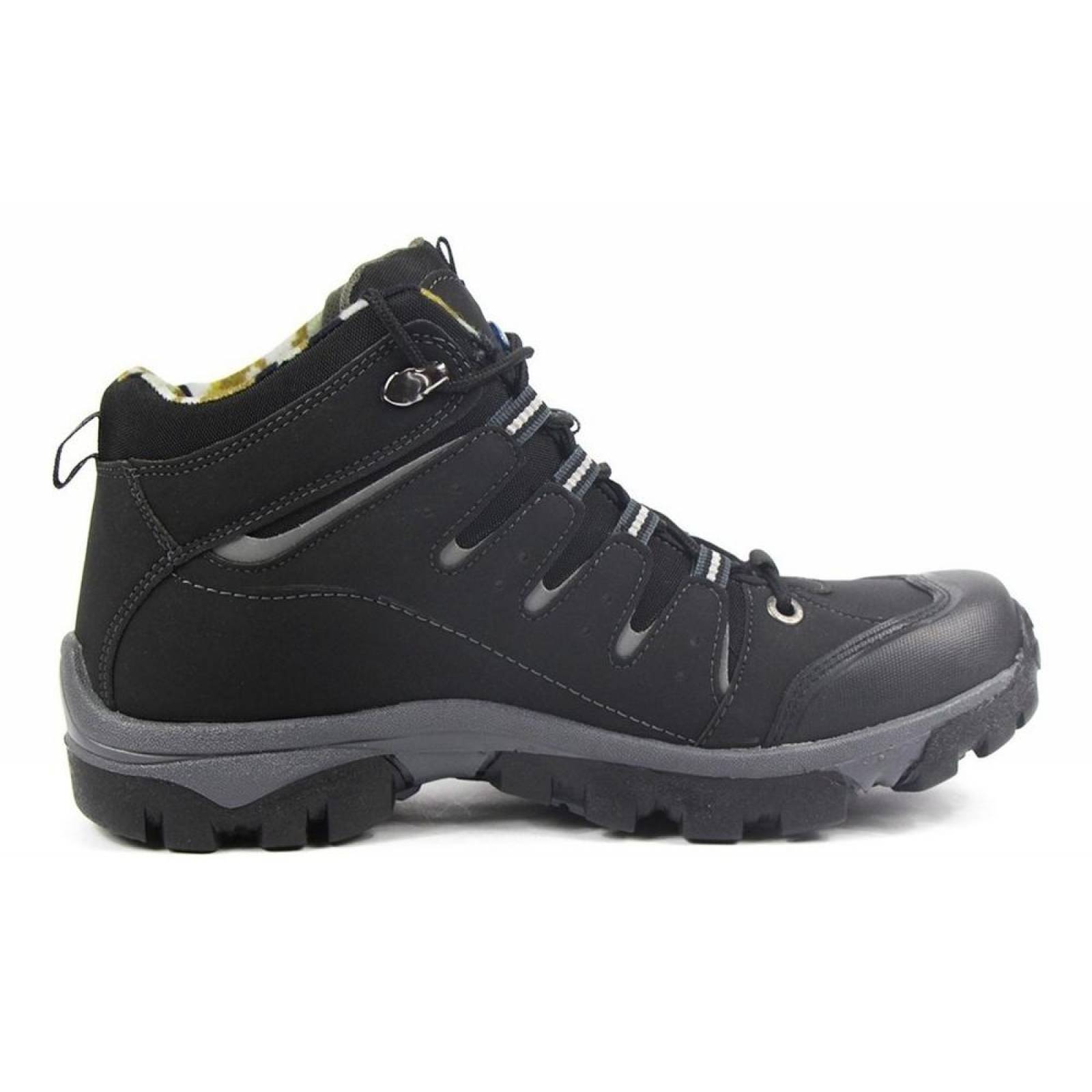 Botas Hombre Caballero Camping Discovery Negro Cómodas 