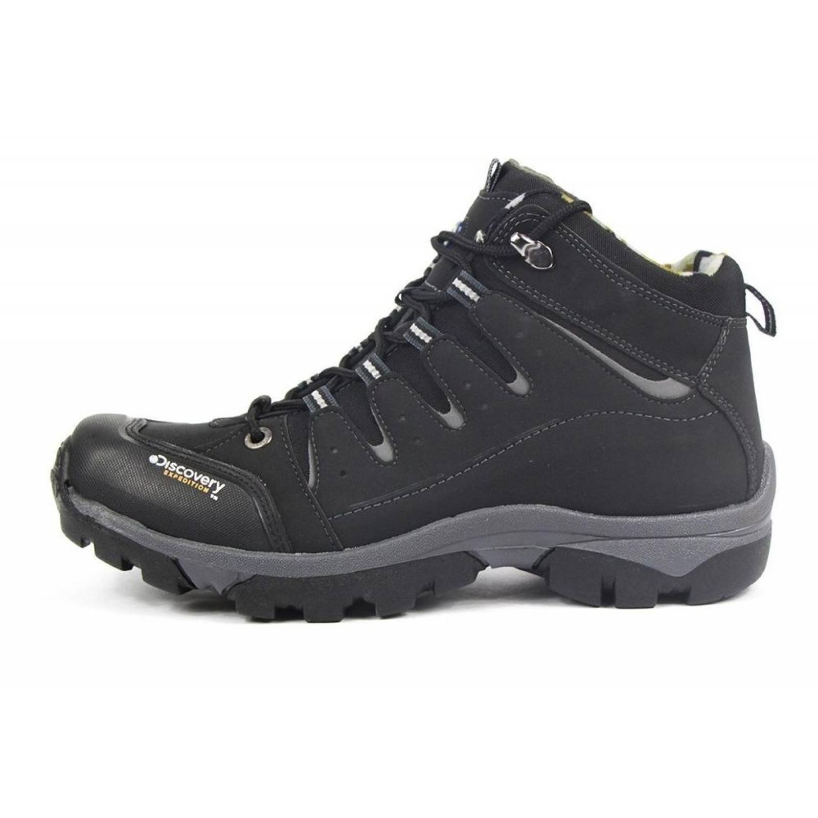 Botas Hombre Caballero Camping Discovery Negro Cómodas 