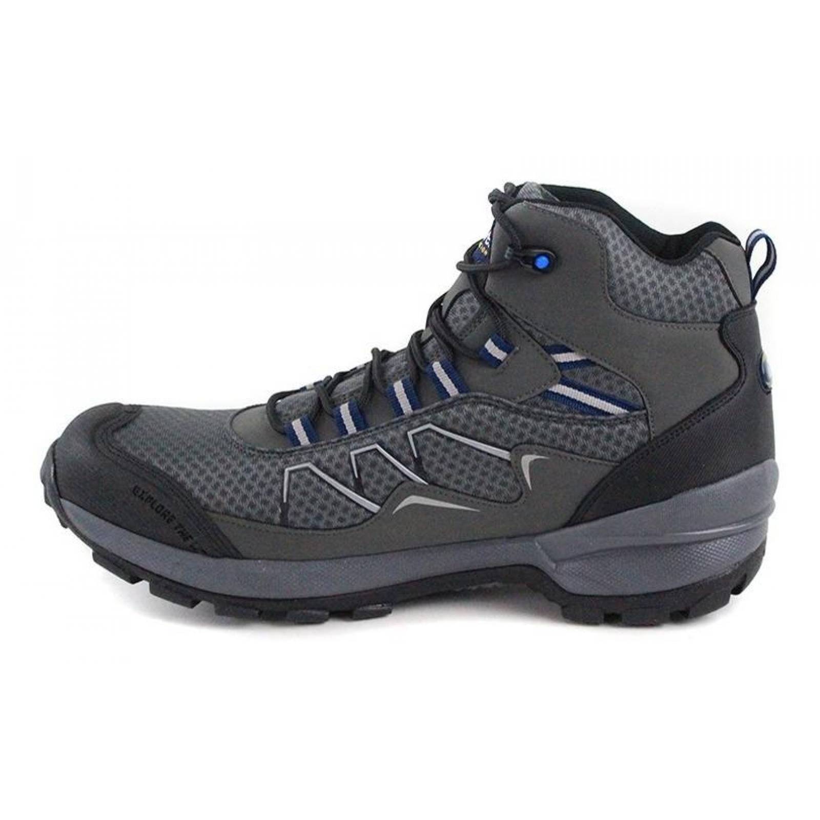Botas Hombre Caballero Discovery Camping Piel Gris