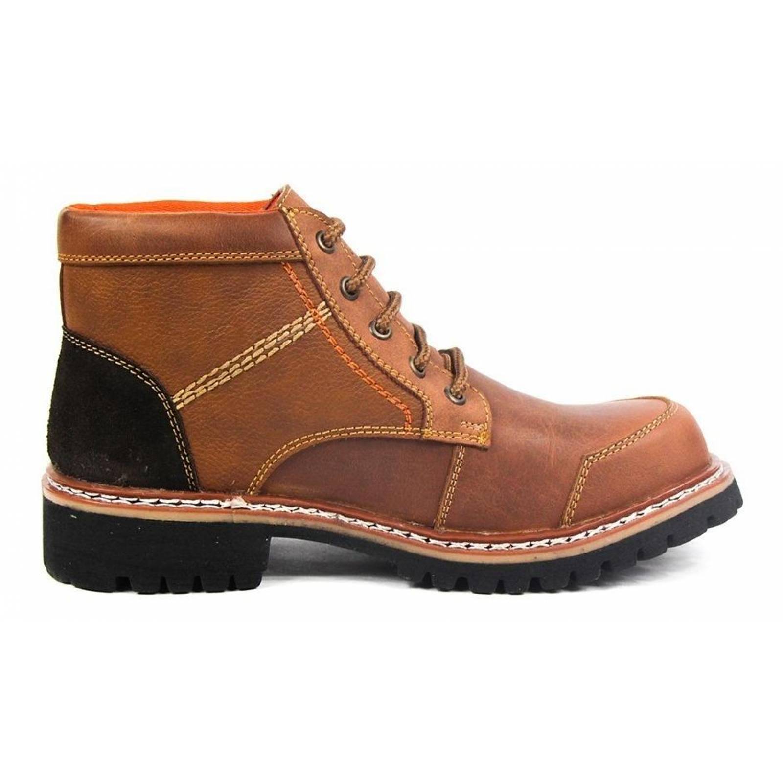 Botas Hombre Caballero Piel Miel Casuales Cómodas 