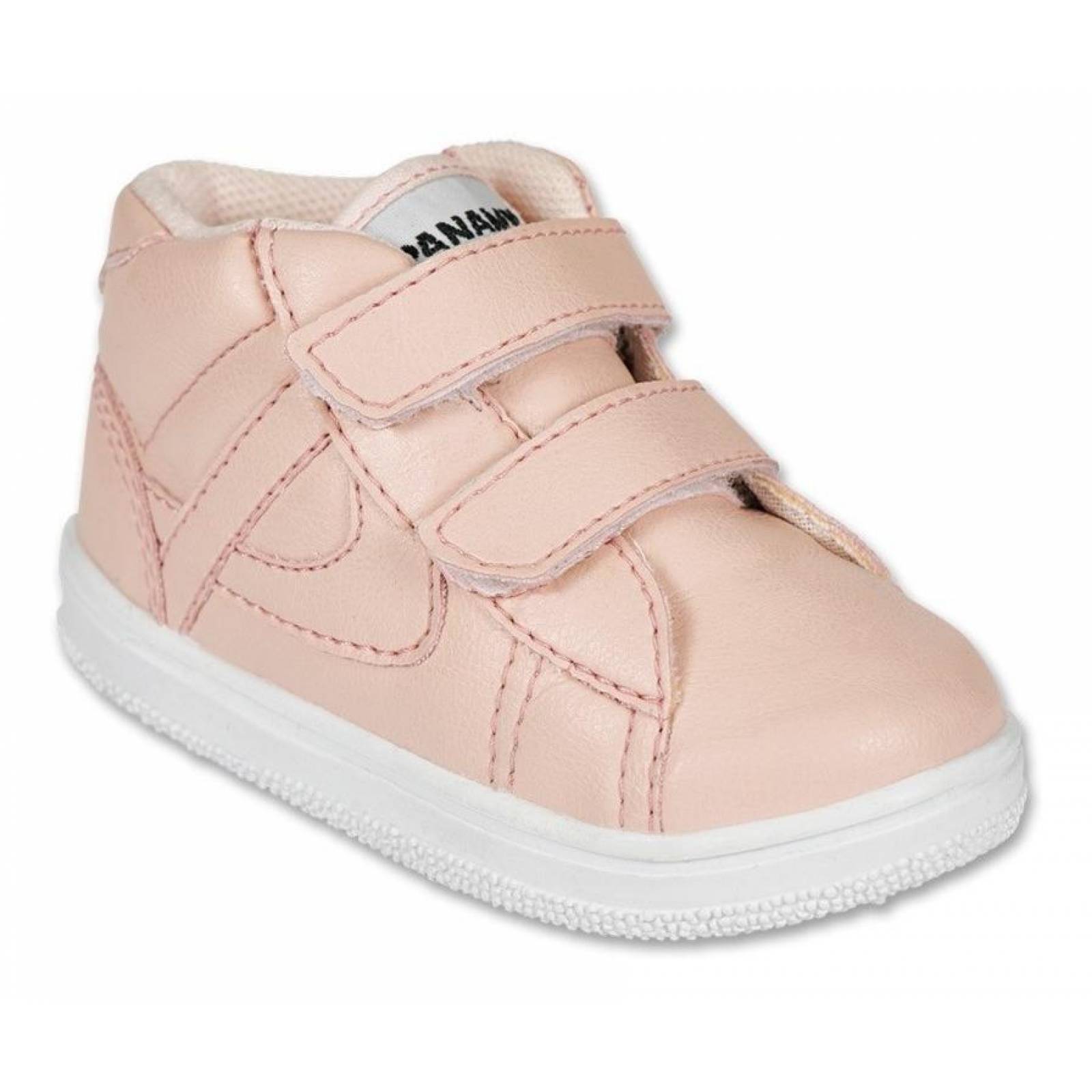 Calzado Bebe Niña Tenis Casual Panam Tipo Piel Rosa Comodo 