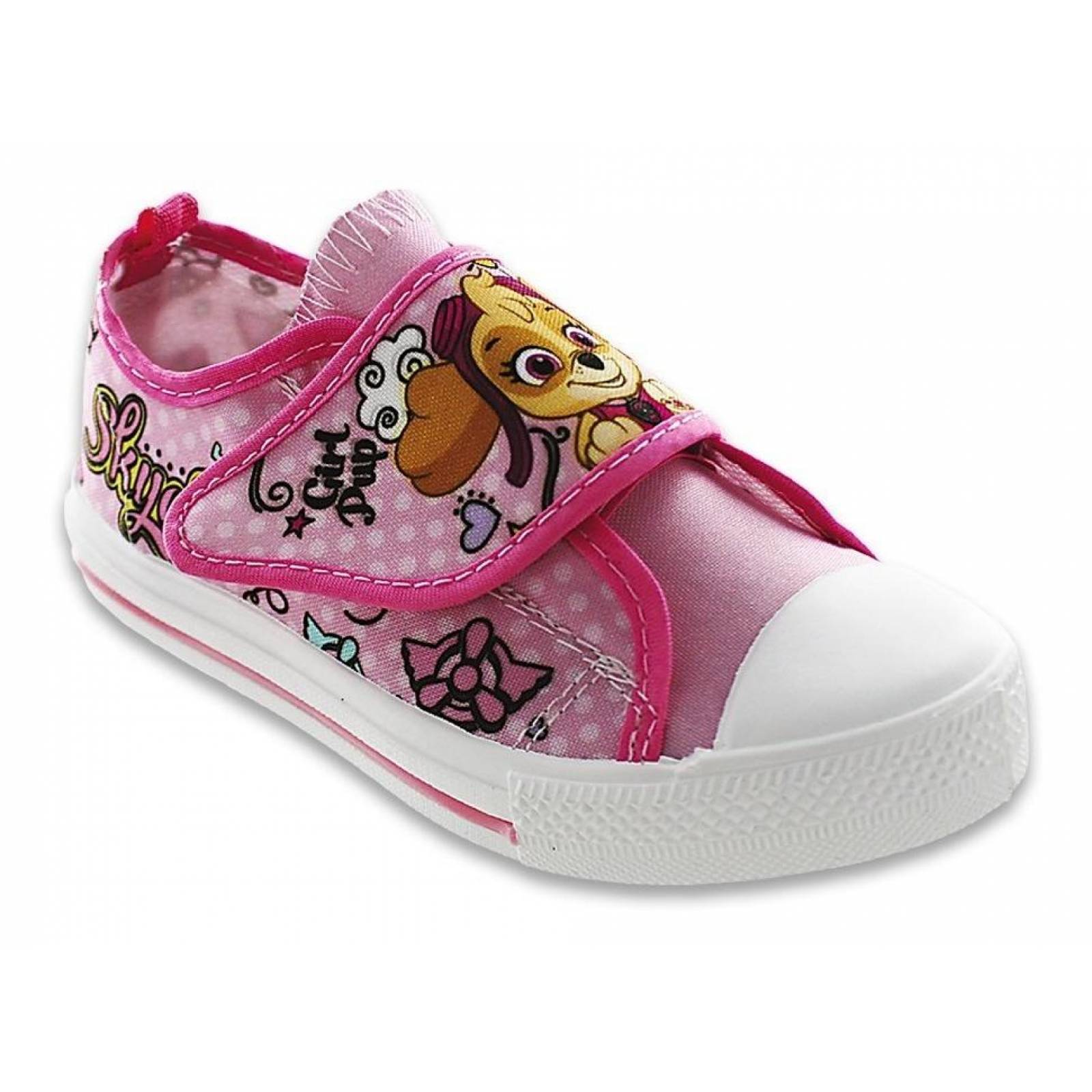 Tenis Para Niña Casuales Textil Paw Patrol Skye Rosa 