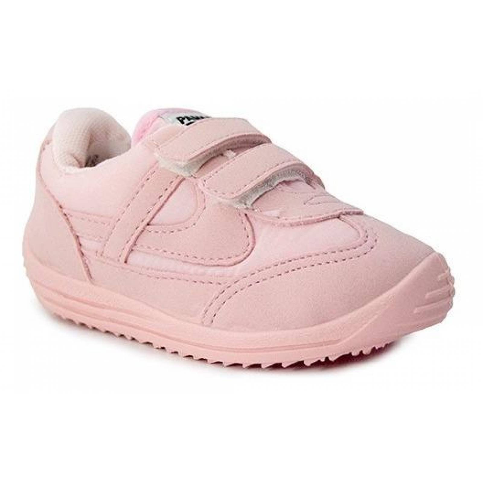 Tenis Bebé Niña Panam 084 Rosa Vlecro Comodo Casual 