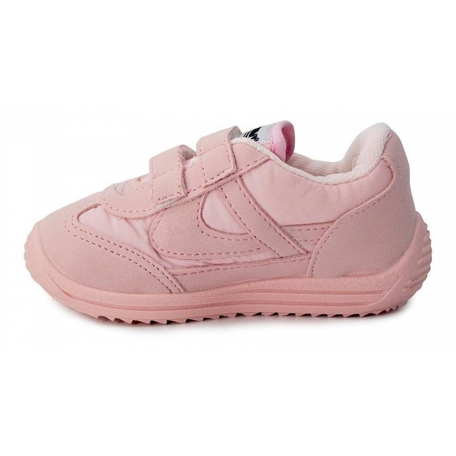 Tenis Bebé Niña Panam 084 Rosa Vlecro Comodo Casual 