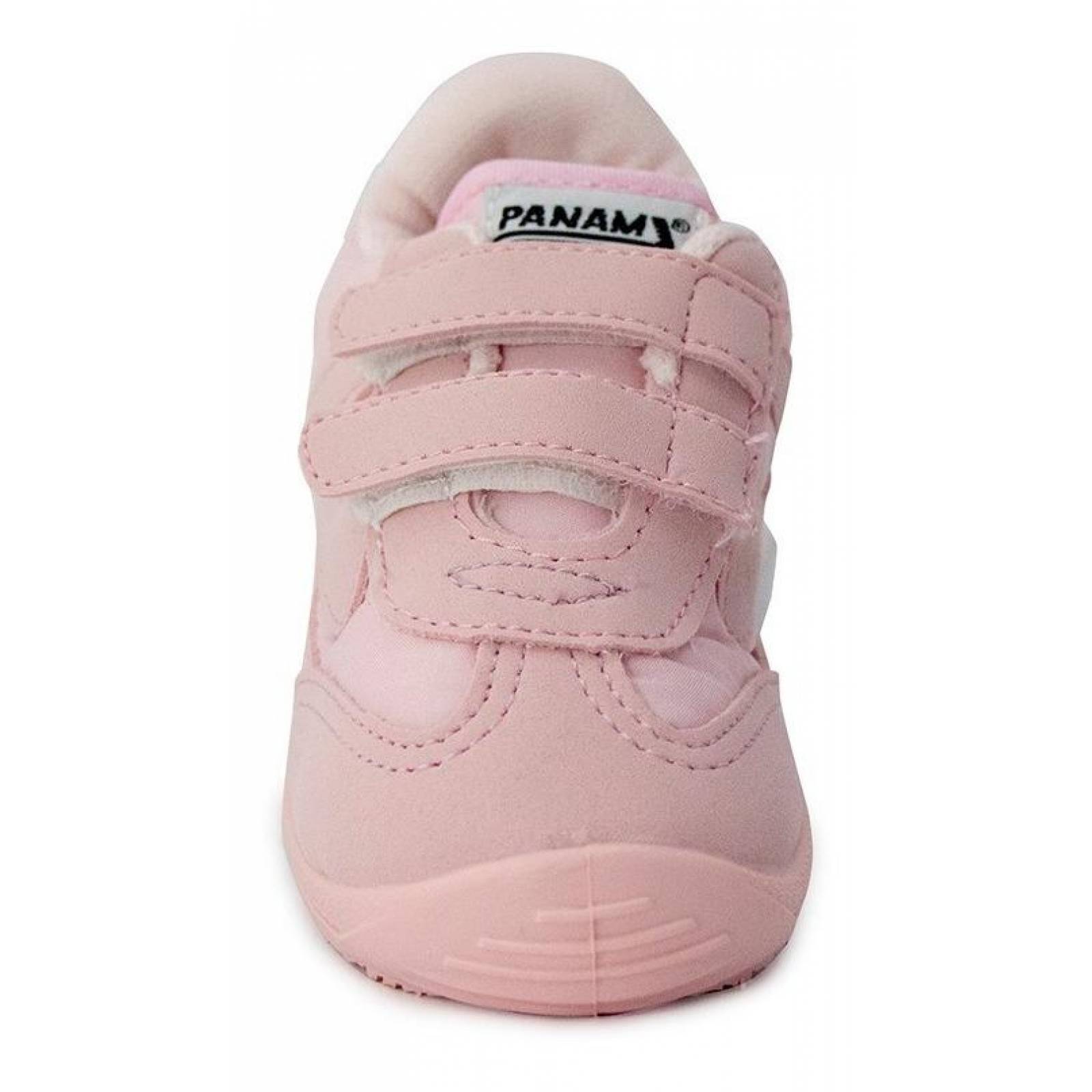Tenis Bebé Niña Panam 084 Rosa Vlecro Comodo Casual 
