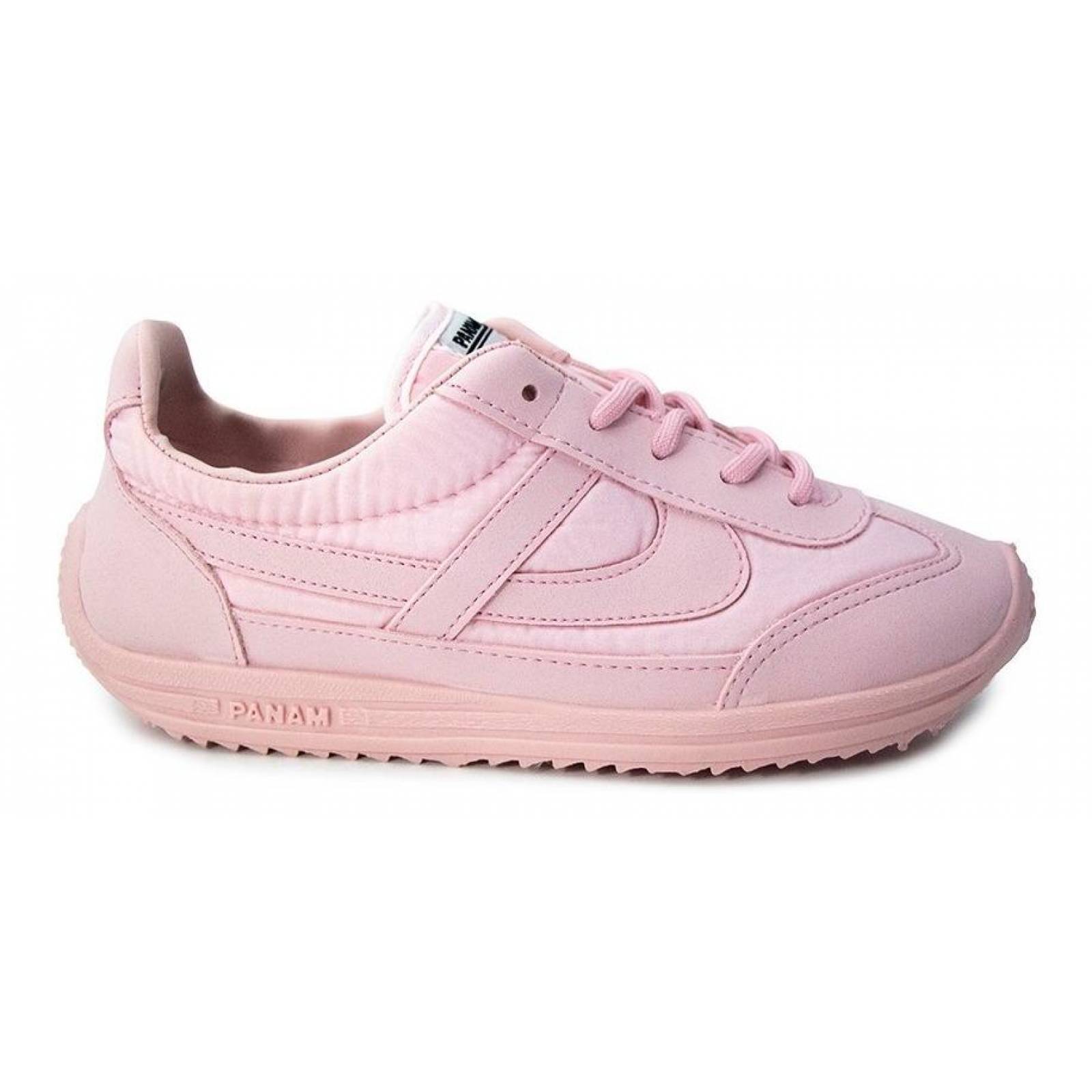Tenis Panam 084 Niña Juvenil Rosa Textil Casuales Cómodos 