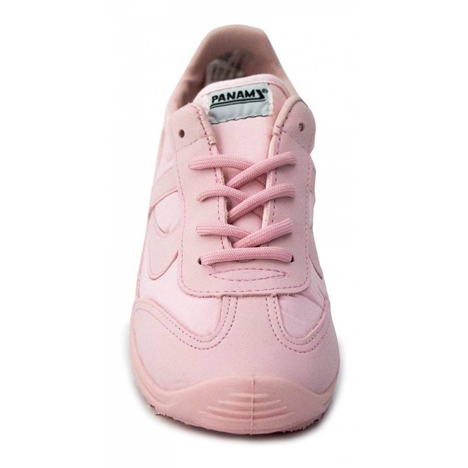 Tenis Panam 084 Niña Juvenil Rosa Textil Casuales Cómodos 