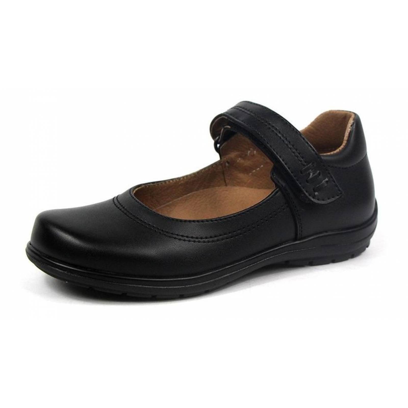 Zapatos Para Niña Casuales Escolares Tipo Piel Negros 