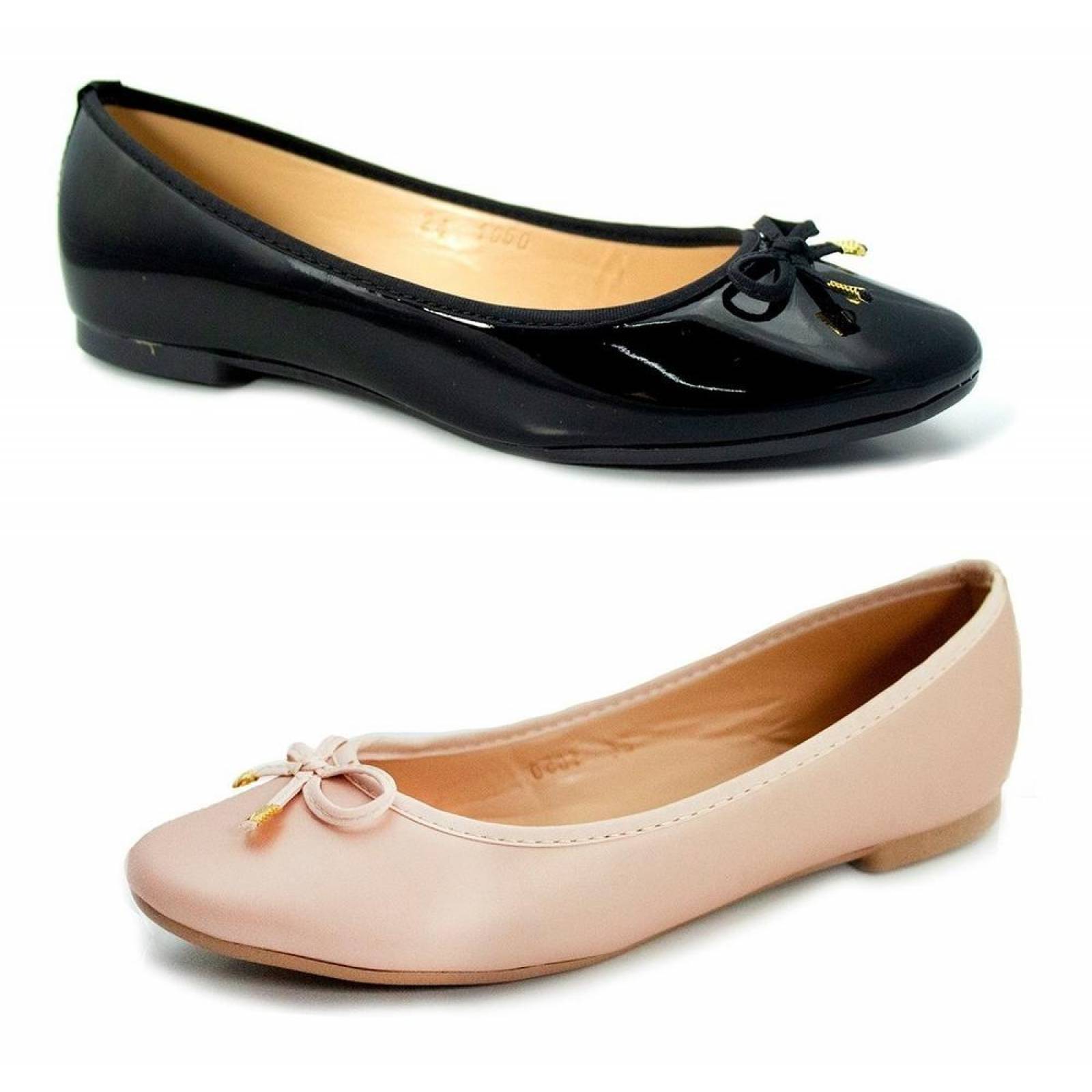 Flats negro online dama