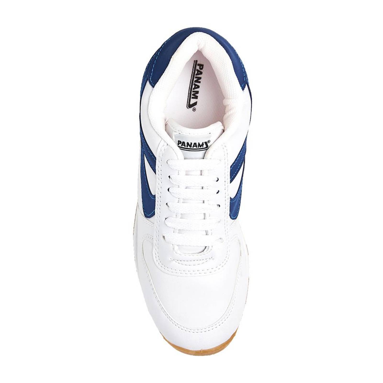 Tenis para hombre Panam (Unisex Adulto) Tipo Piel Blanco Casual Cómodo 