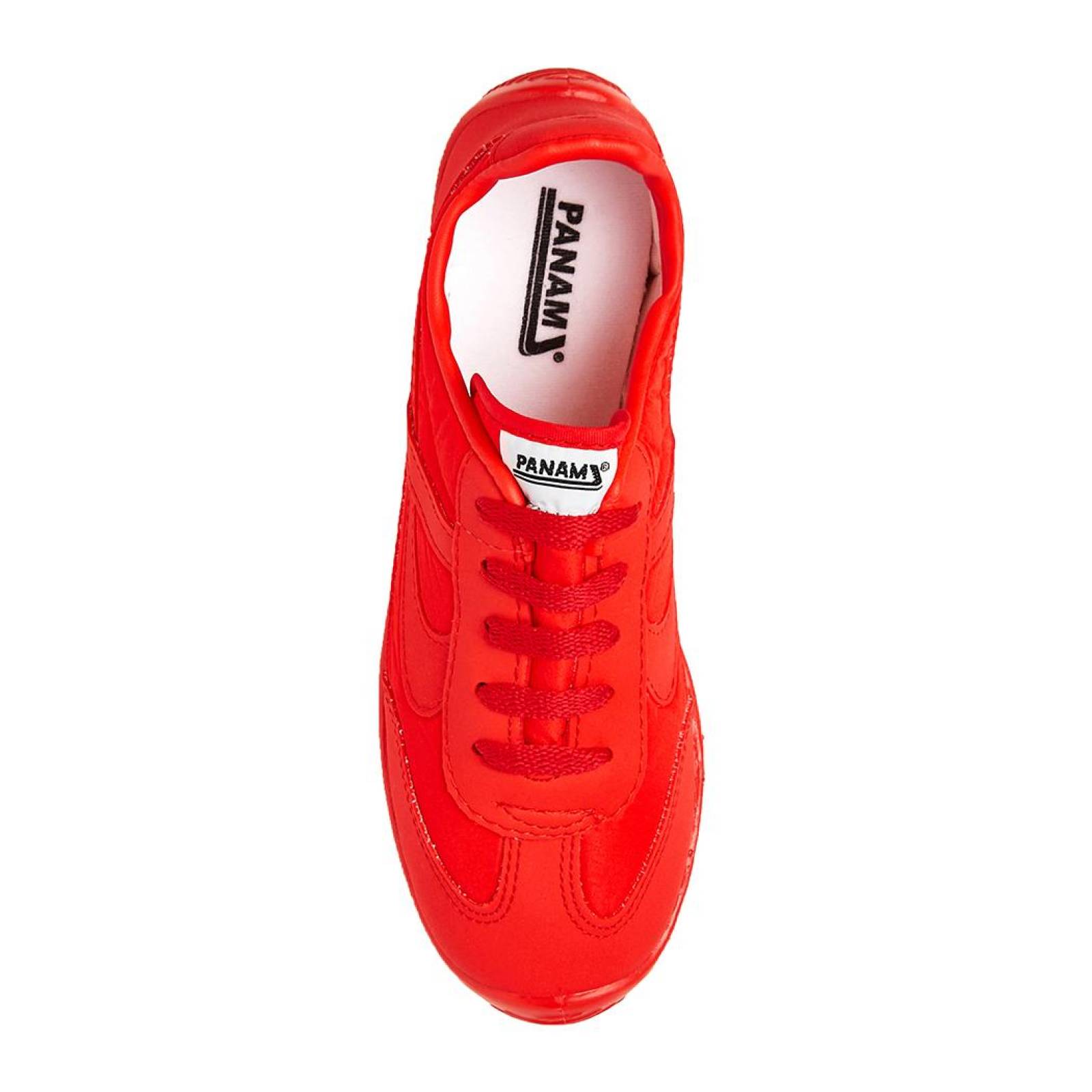 Tenis Para Hombre Panam Clásicos Textil Rojo Casuales 