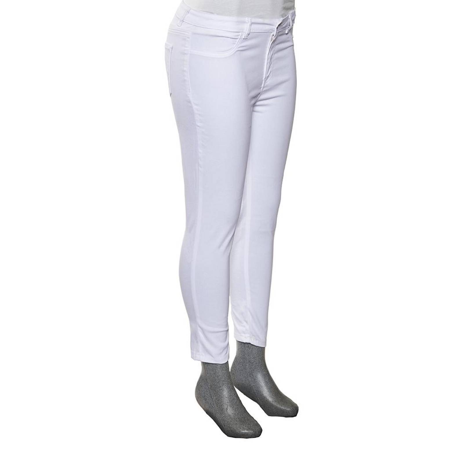 Jeans para Mujer Skinny Suave y elástico en Stretch Push Up Blanco 