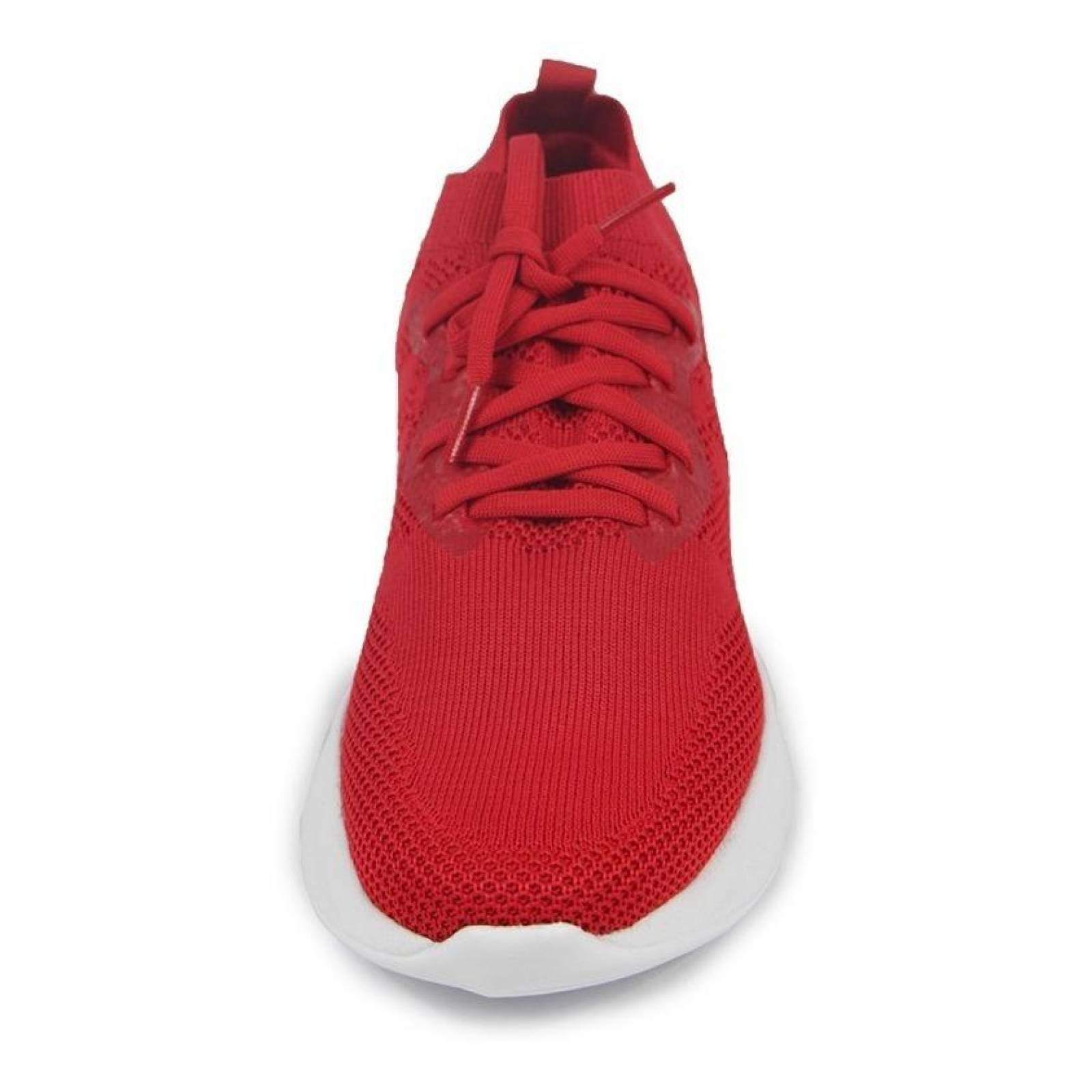 Tenis Dama Whst' Up Casuales Cómodos Textil Rojo 