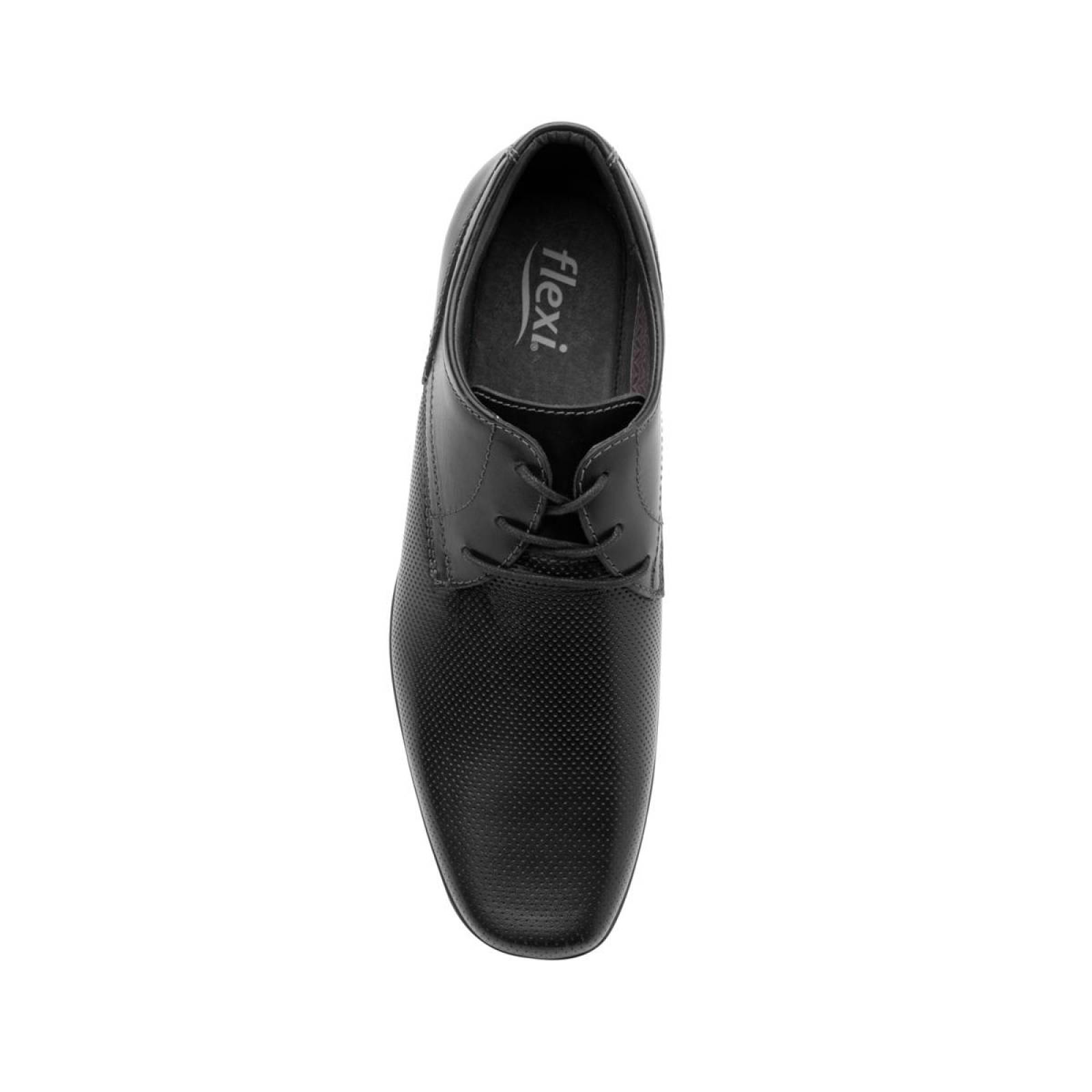 Zapato Derby Flexi Hombre 402206 Color Negro Formales 