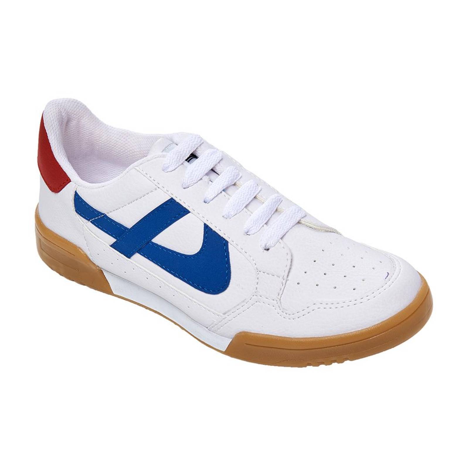 Tenis Panam hombre Mujer casual tipo piel Blanco Unisex 