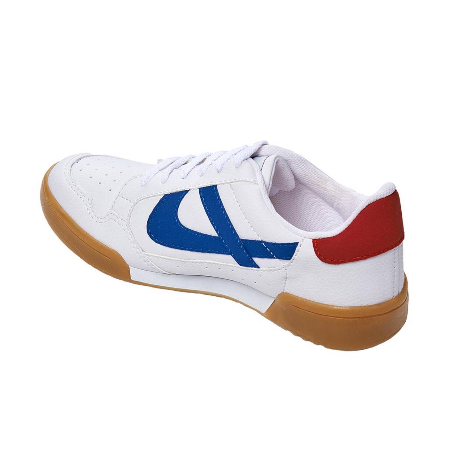 Tenis Panam hombre Mujer casual tipo piel Blanco Unisex 