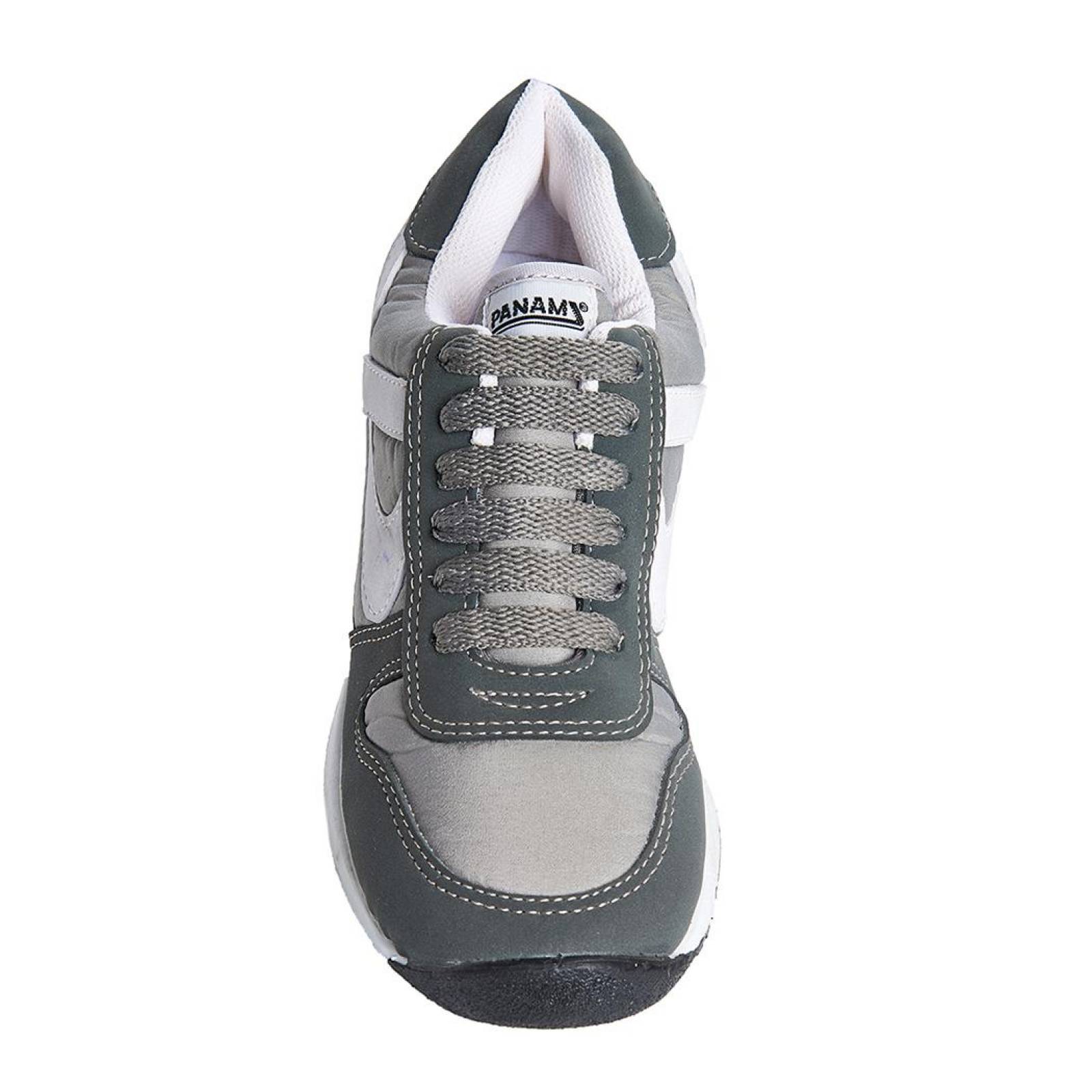 Panam Tenis Mujer Moda Casual Diseño Cómodo Gris 