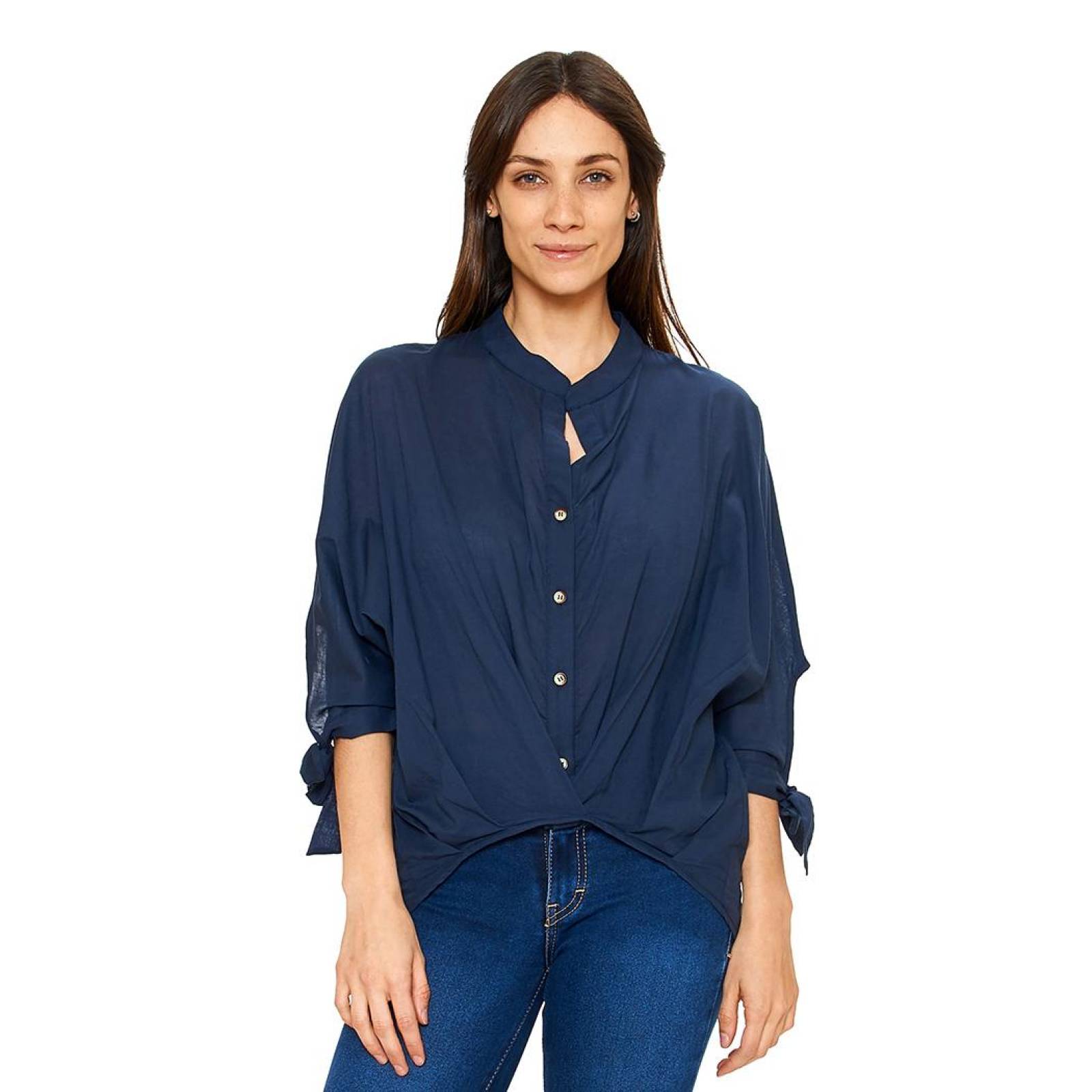 Blusa Estilo Camisa Amplia Mujer Casual Ligera Cómoda