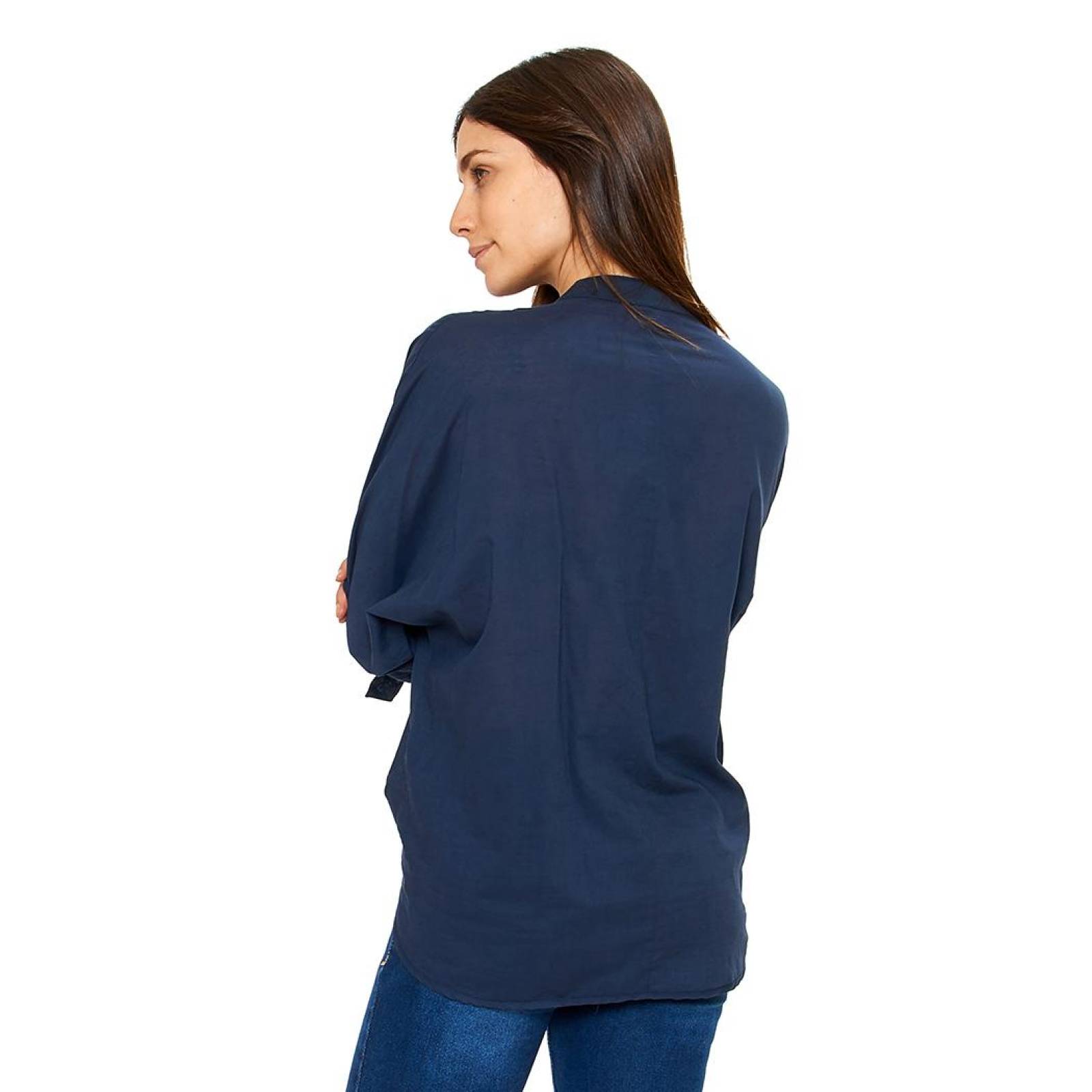 Blusa Estilo Camisa Amplia Mujer Casual Ligera Cómoda