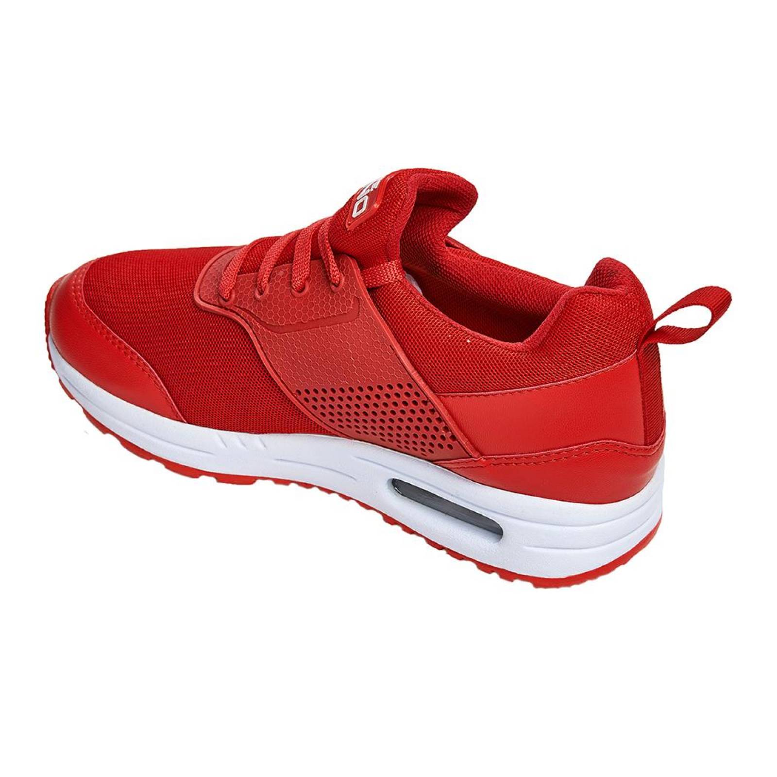 Tenis Mujer Moda Casual y Deportivo Textil Rojo 