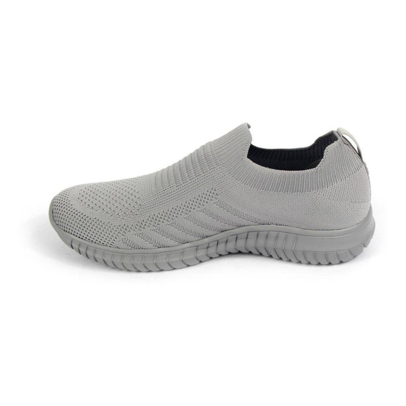 Tenis Mujer Dama Charly Textil Gris Deportivos Cómodos 