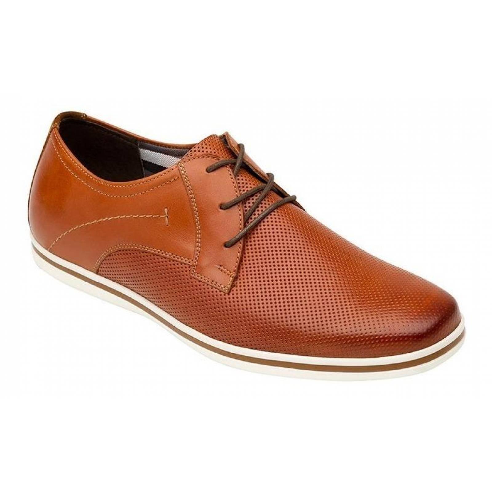 Calzado Hombre Caballero Zapato Formal Flexi Piel Cafe Comod 