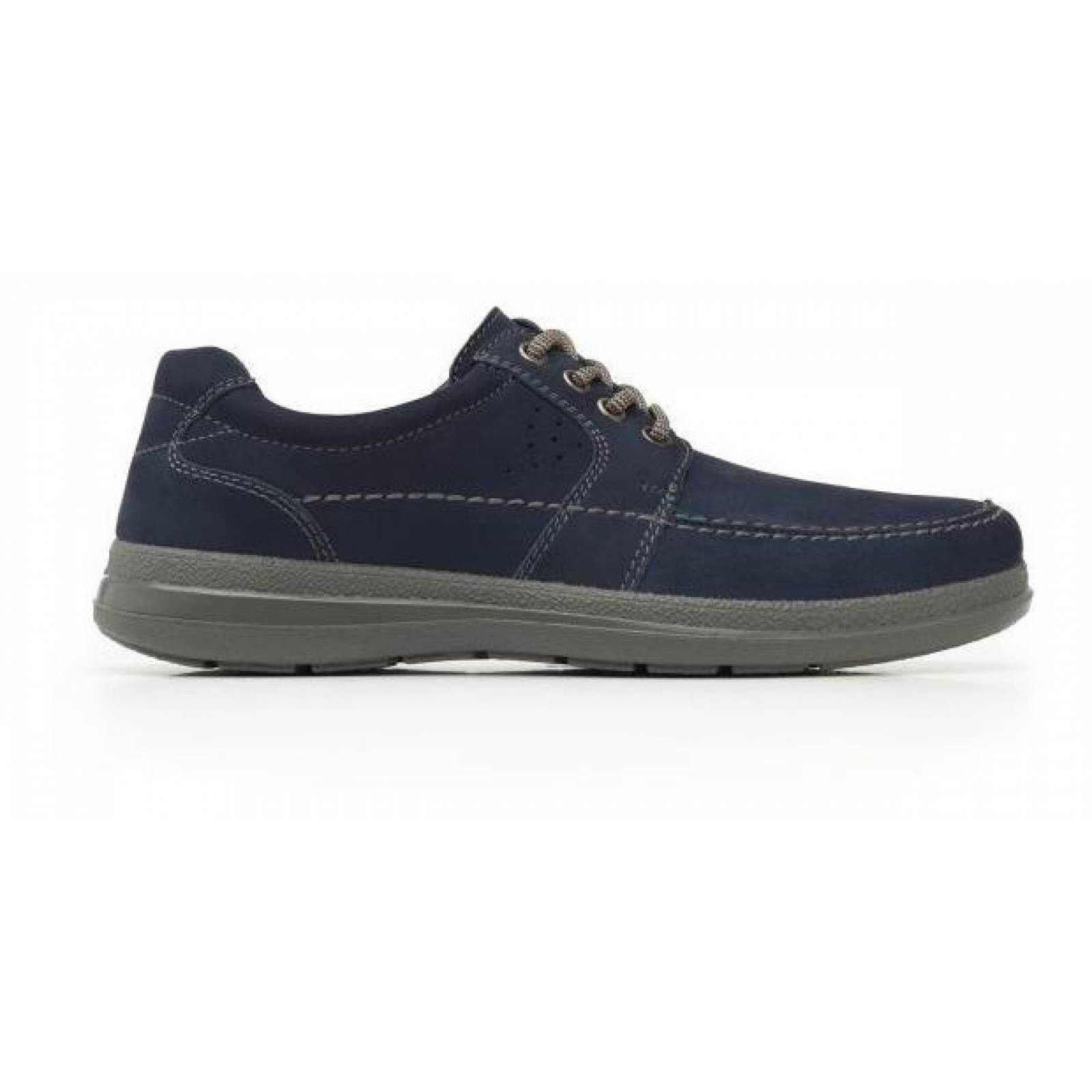 Calzado Hombre Caballero Zapato Flexi Nobuck Azul Comodo 