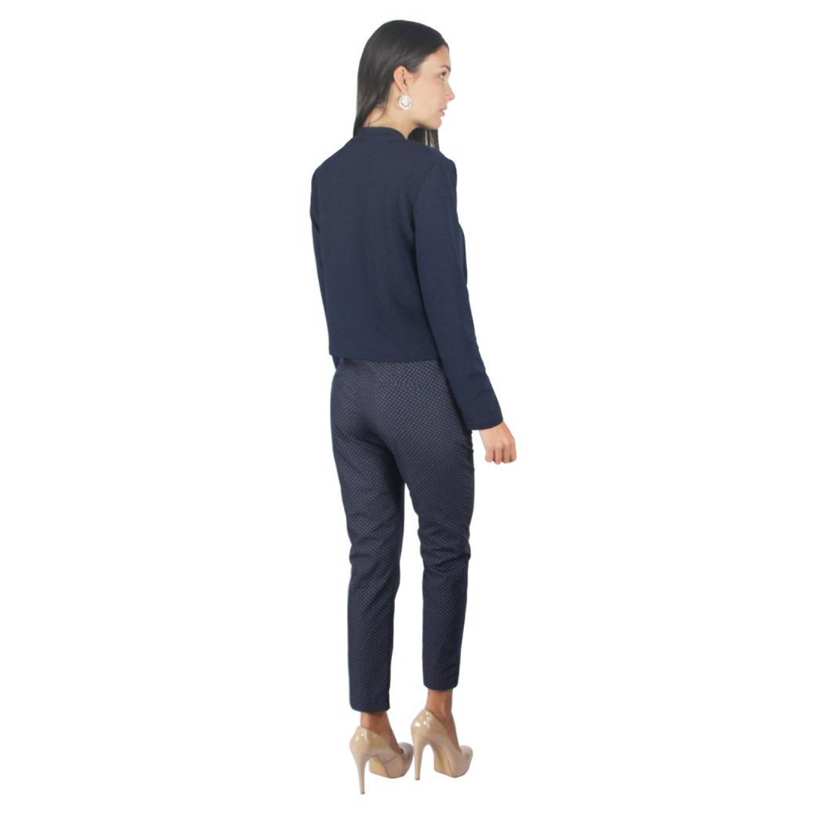 Saco Mujer Blazer Casual/Formal Solapa Dividida Marino 