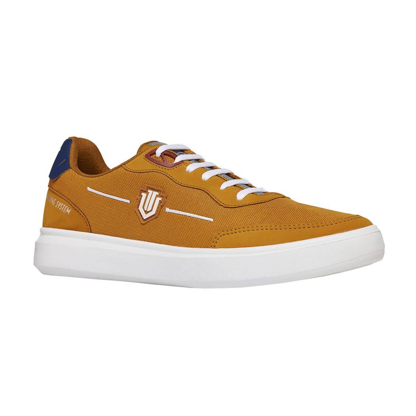 Tenis What's Up Casuales para Hombre,MOSTAZA, TEXTIL 