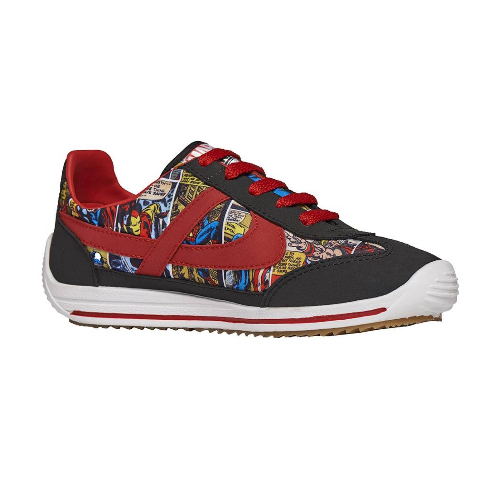 Tenis Panam moda Casual niño y niña, COMIC, TEXTIL, MARVEL 