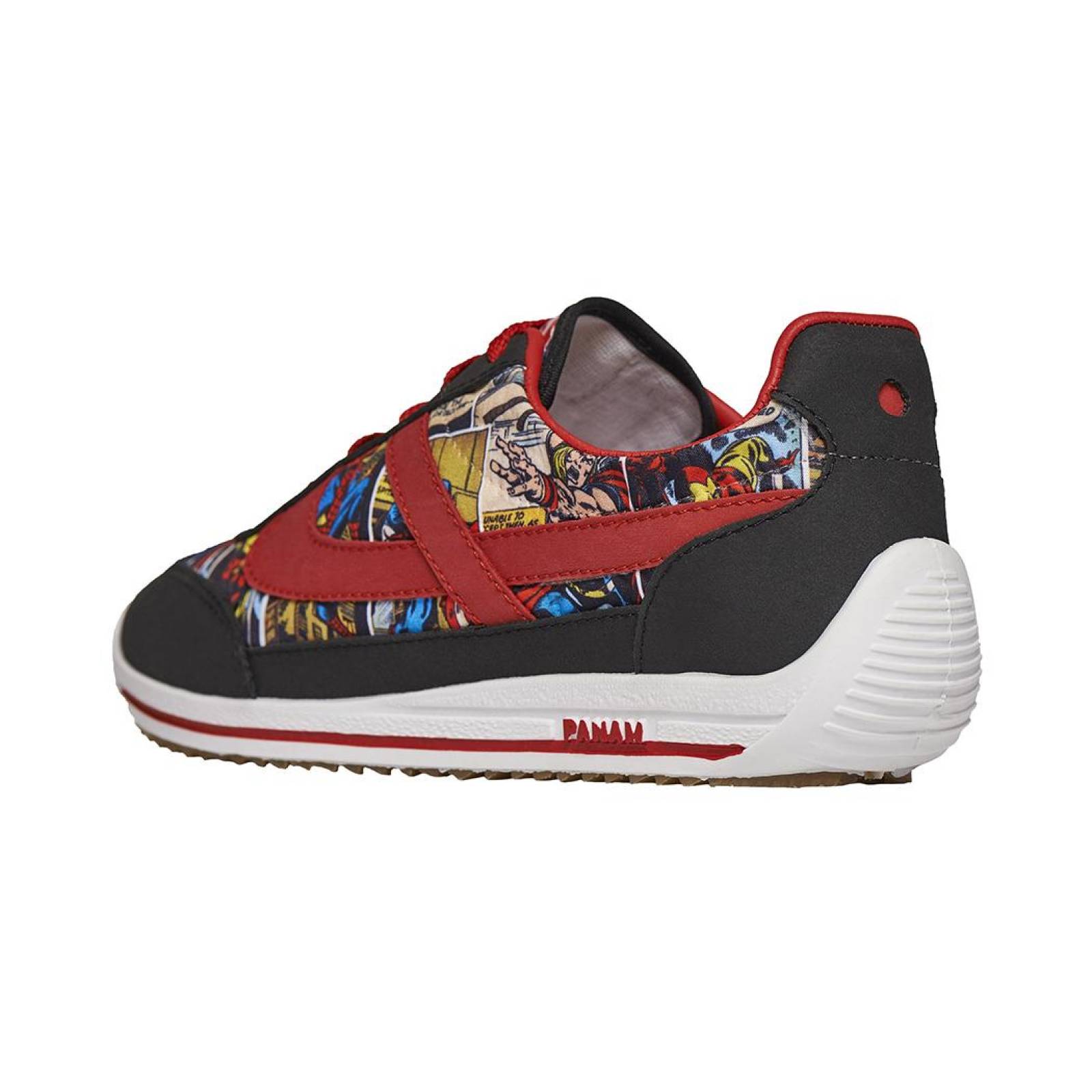 Tenis Panam moda Casual niño y niña, COMIC, TEXTIL, MARVEL 
