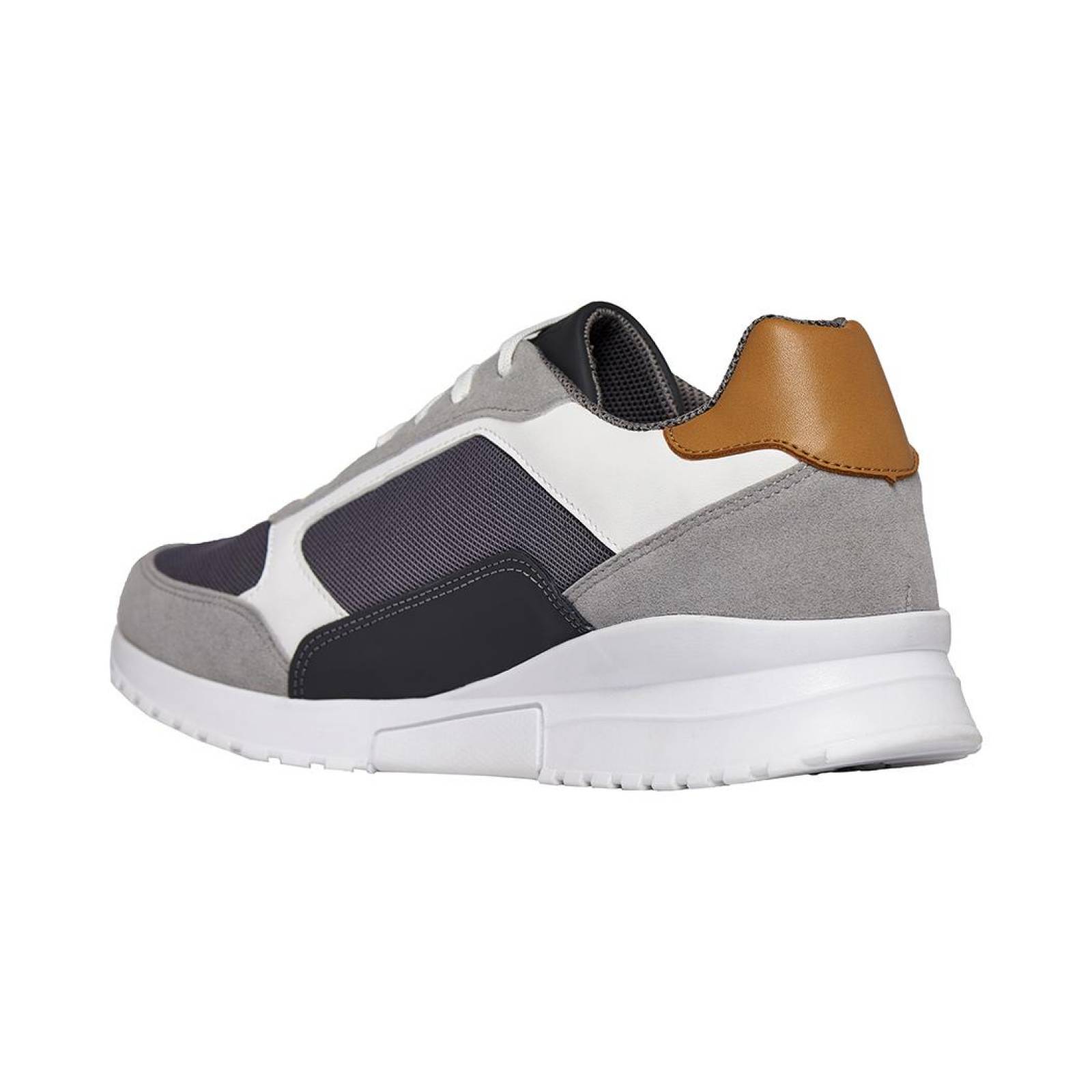 Tenis Casuales What's Up moda para Hombre, PLOMO, TEXTIL 