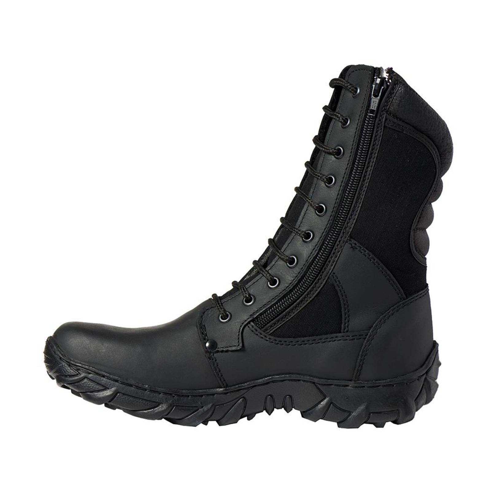 Bota táctica militar para Hombre, en Color NEGRO, PIEL