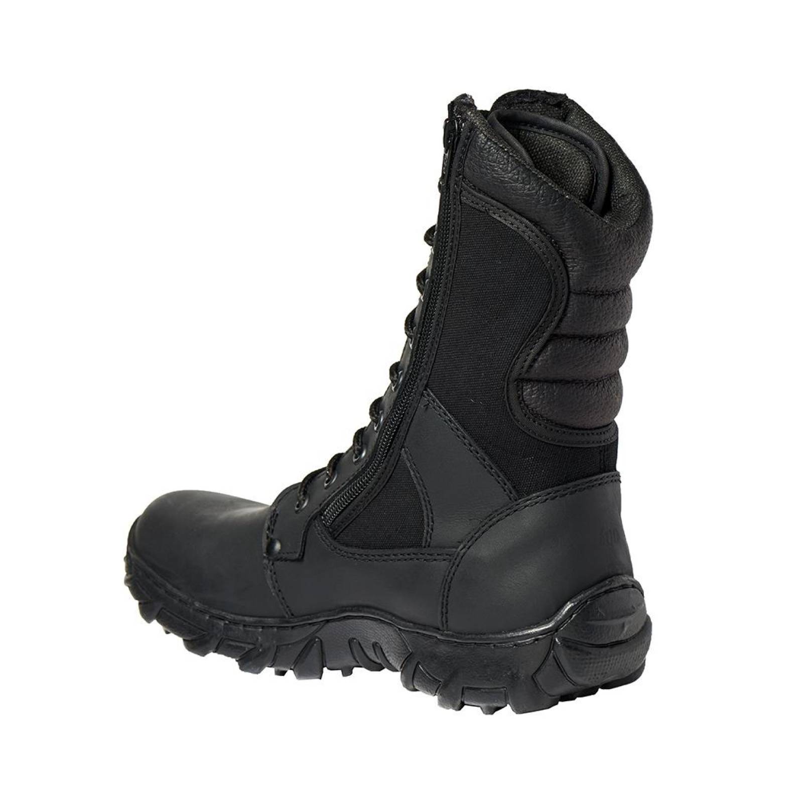Bota táctica militar para Hombre, en Color NEGRO, PIEL