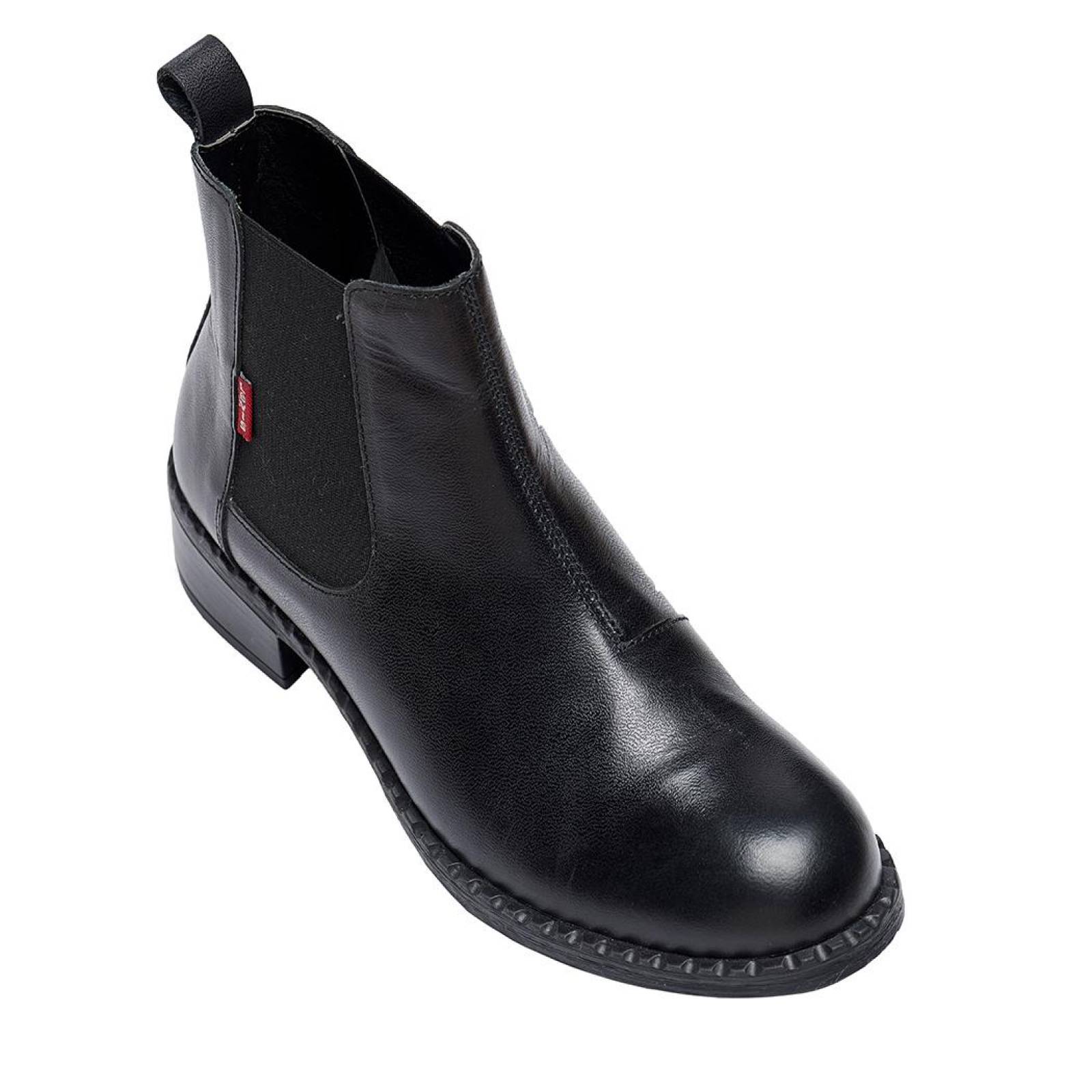 botines negro piel mujer