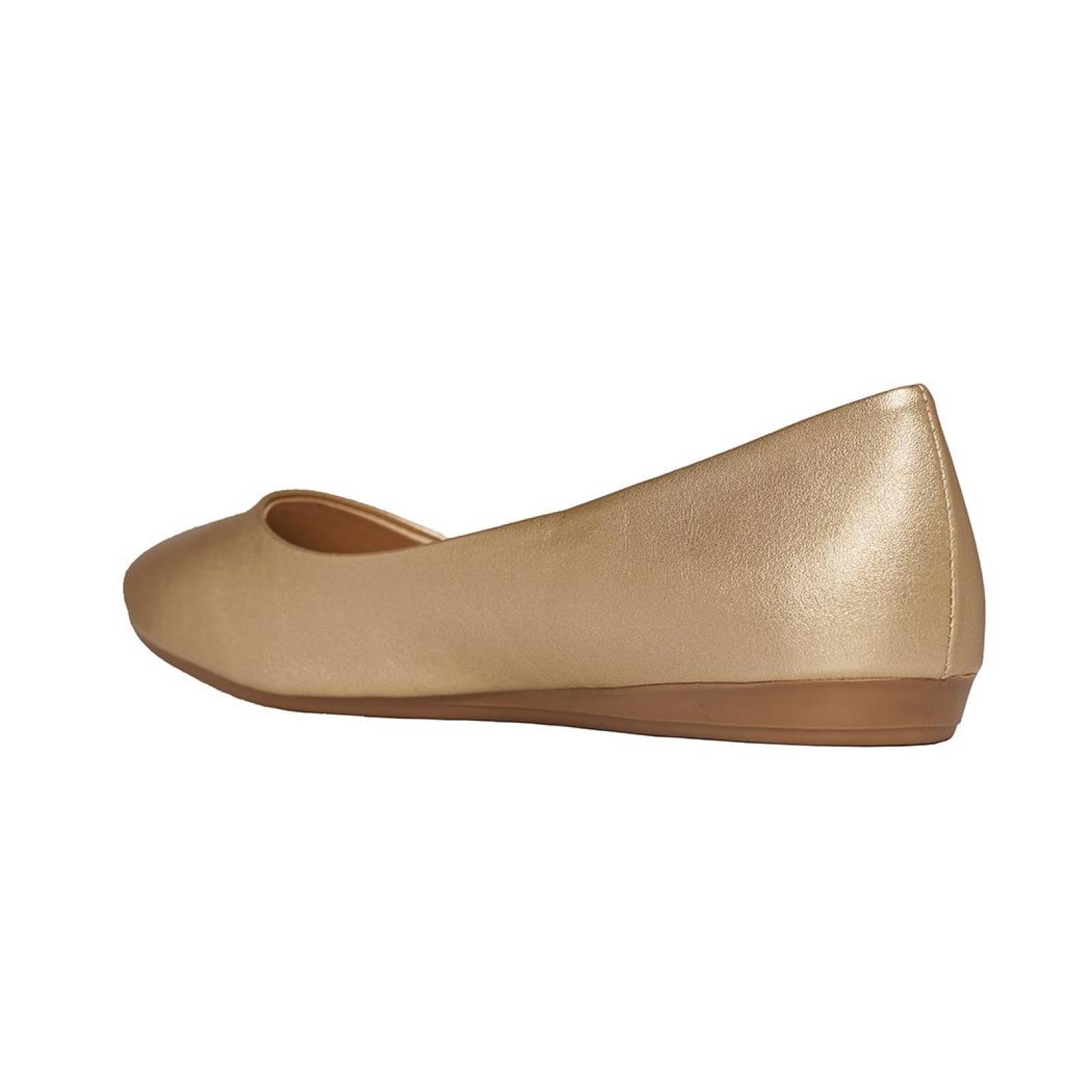 Flats Clásicos Tipo Piel Oro Moda Casual Juvenil Clasben 