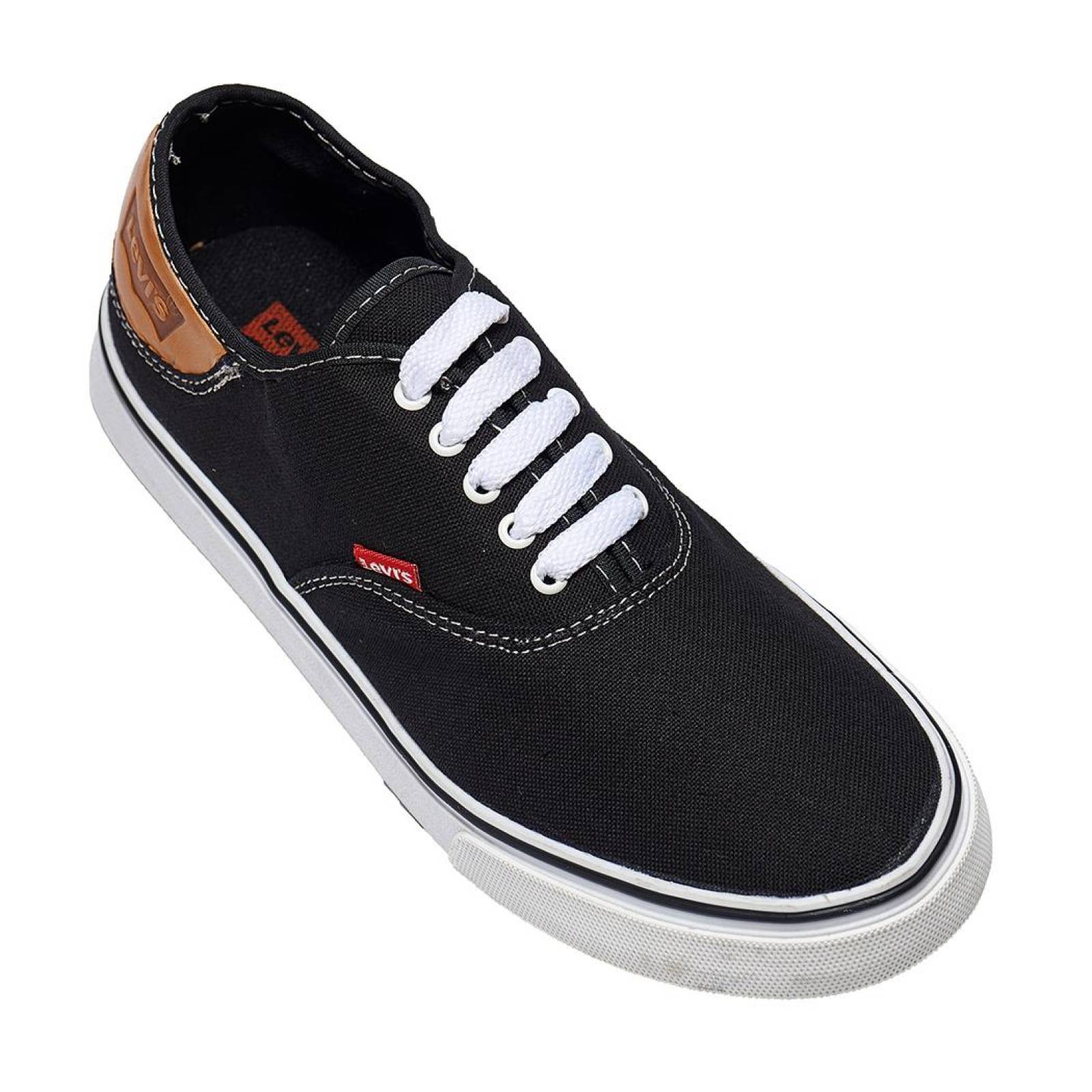 Tenis Mujer Levi's Clásico Textil Negro Moda Casual 