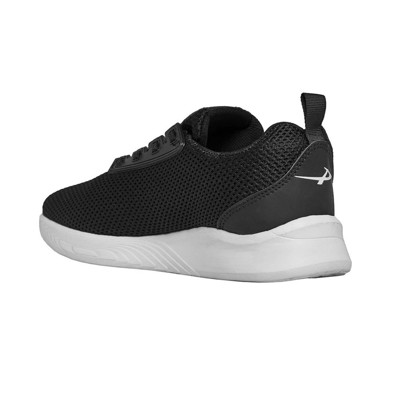 Tenis Mujer Pontiac Clásico Textil Negro Blanco Moda Casual 