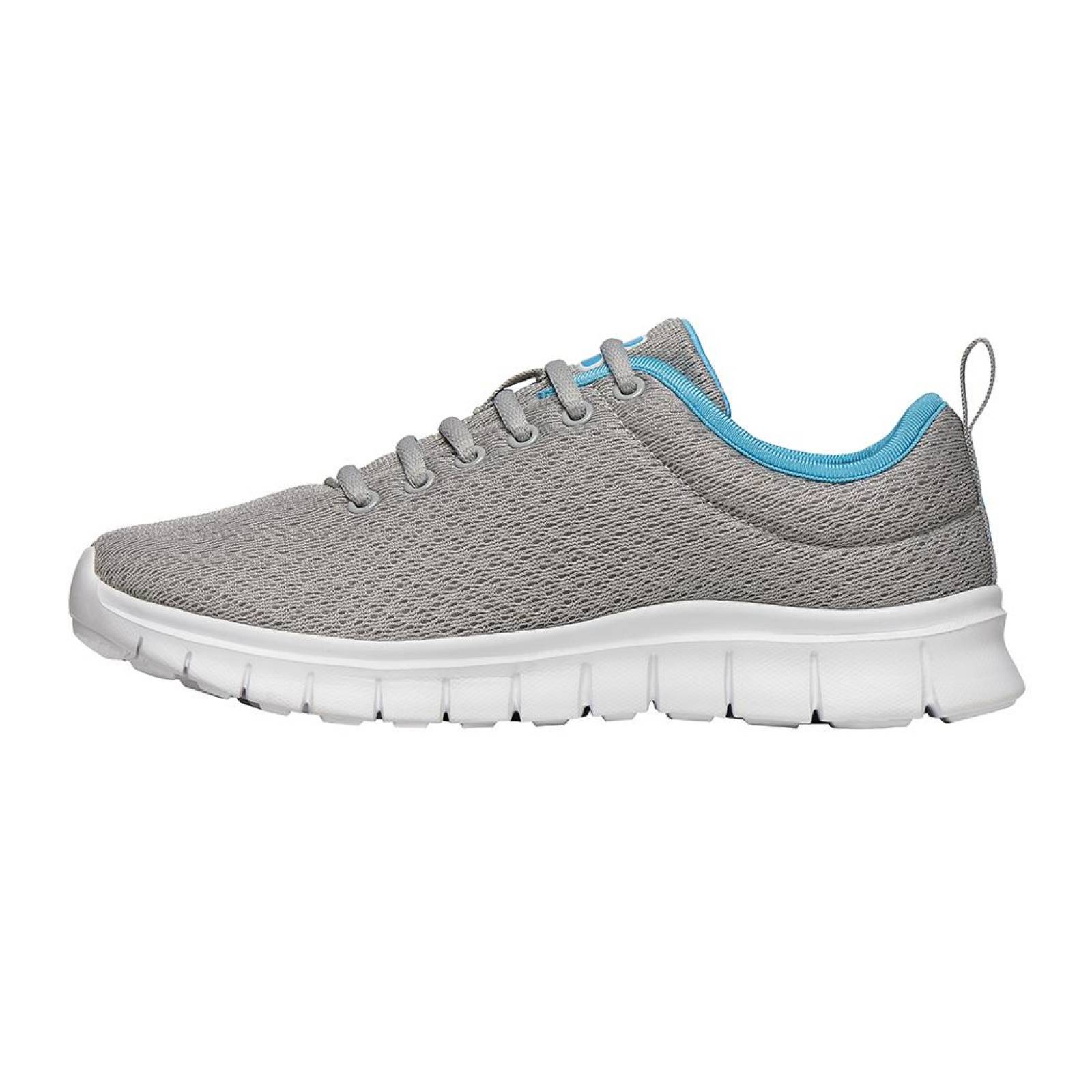 Tenis Mujer CHARLY Clásicos Textil Gris Cómodos Deportivos
