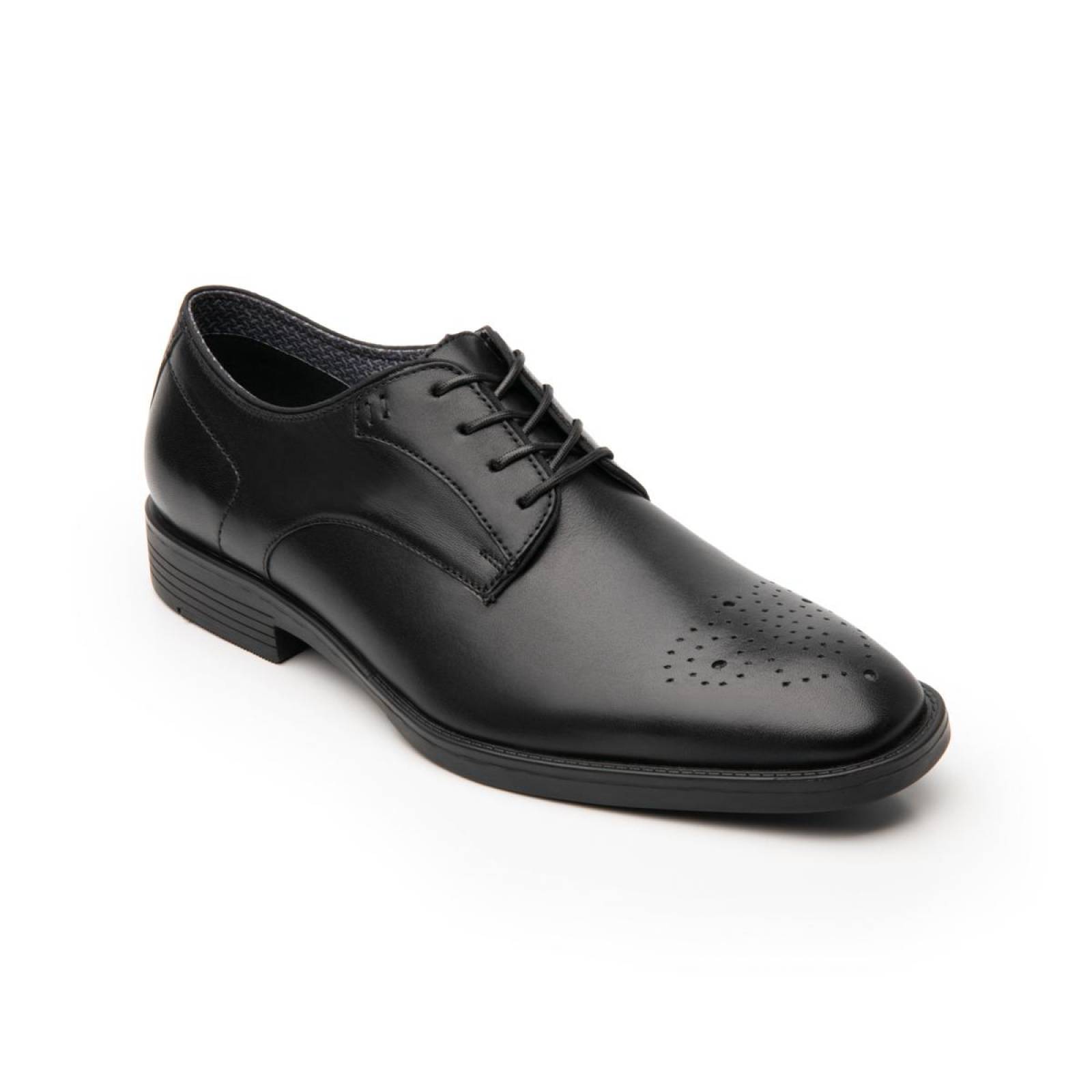 Flexi Hombre Zapato Bostoniano Formal Piel Negro 405801