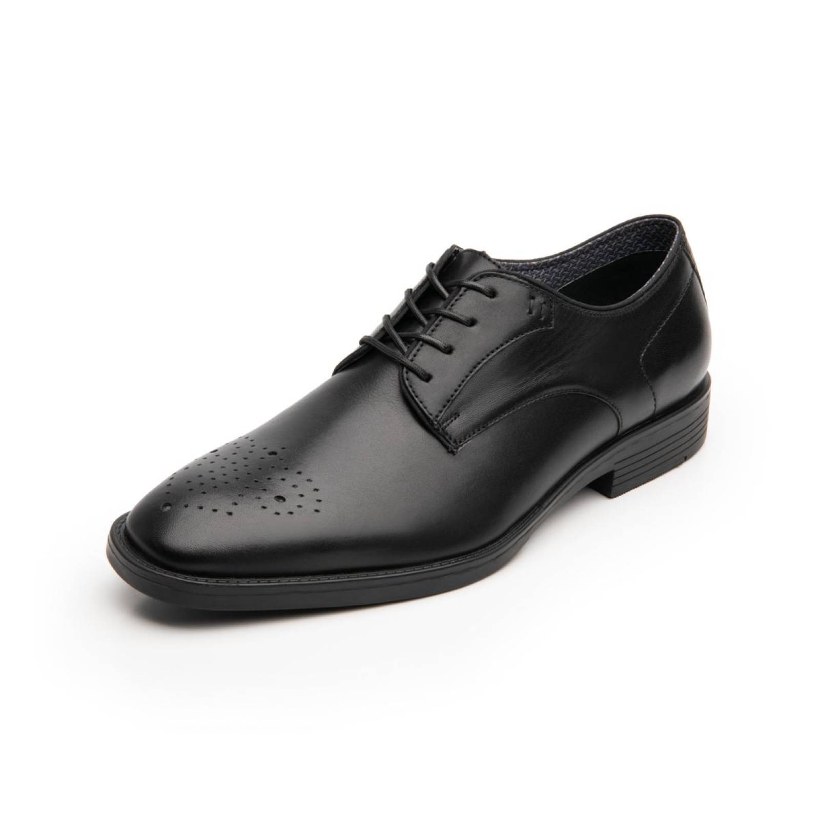 Flexi Hombre Zapato Bostoniano Formal Piel Negro 405801