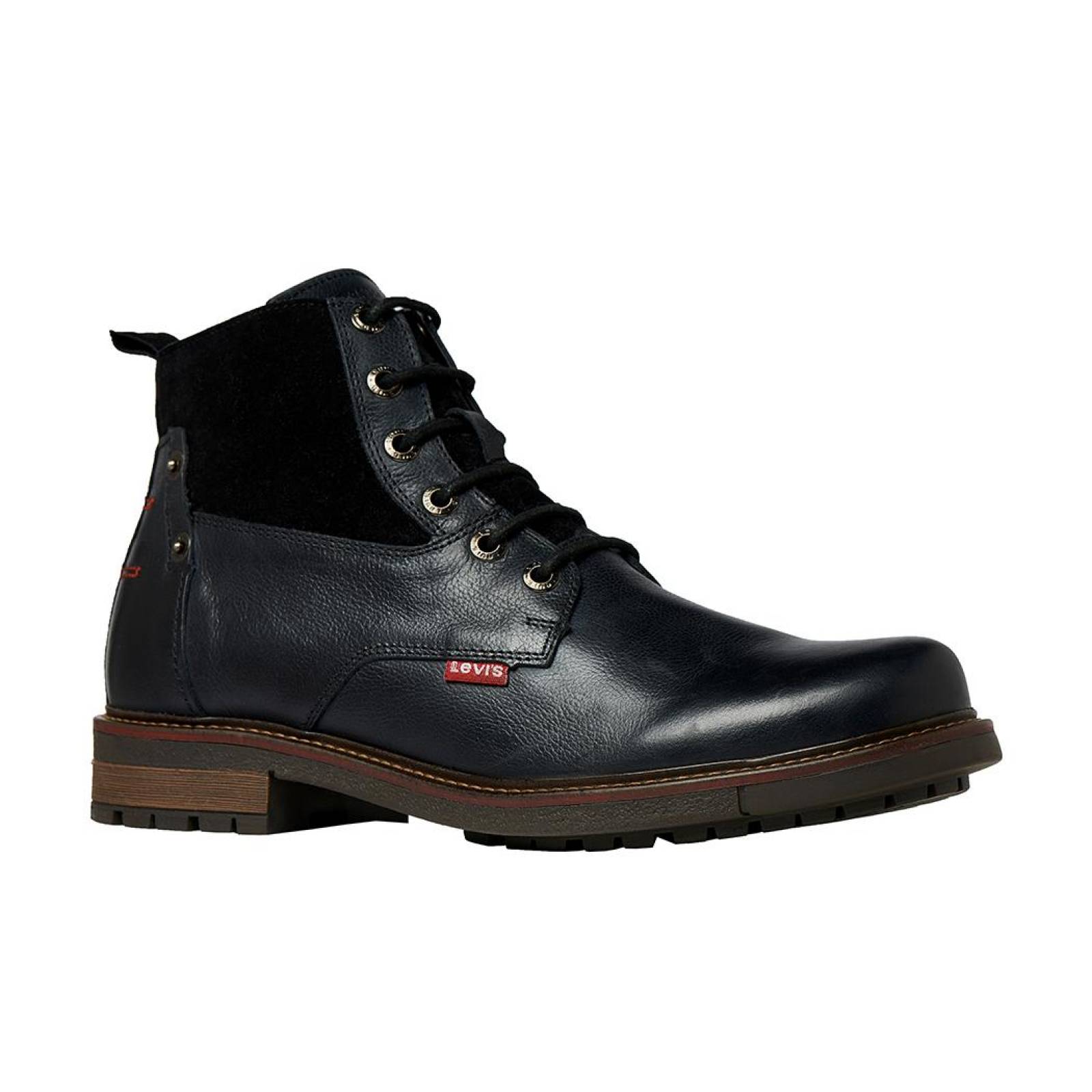 Bota Hombre Levi's Clásicas Casuales Piel Negro Cómodas 