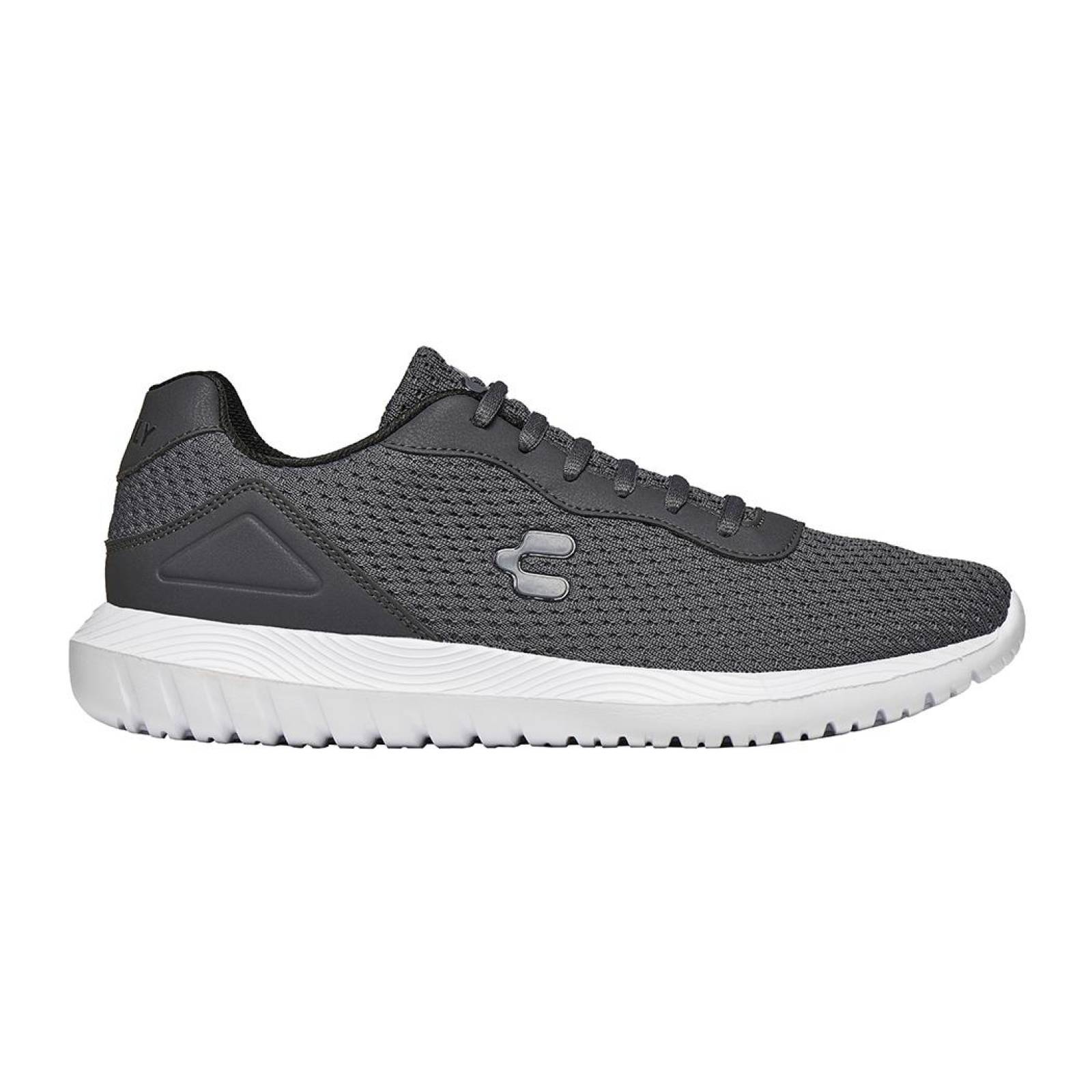 Tenis Charly Hombre Clásicos Casual/Deportivo Textil Gris Ligero 