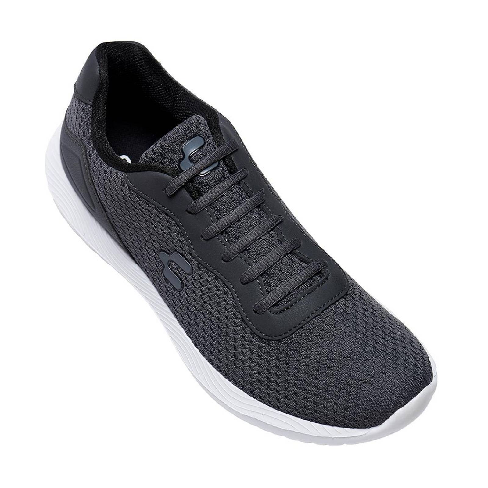Tenis Charly Hombre Clásicos Casual/Deportivo Textil Gris Ligero 