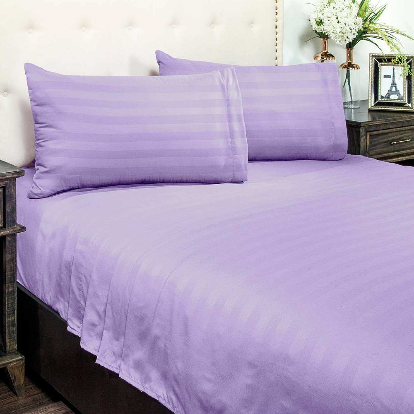 Sabana Soft Tamaño Matrimonial Color Lila Cómoda Suave 